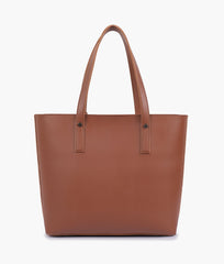 RTW Creation - Brown tote bag with detachable pouch