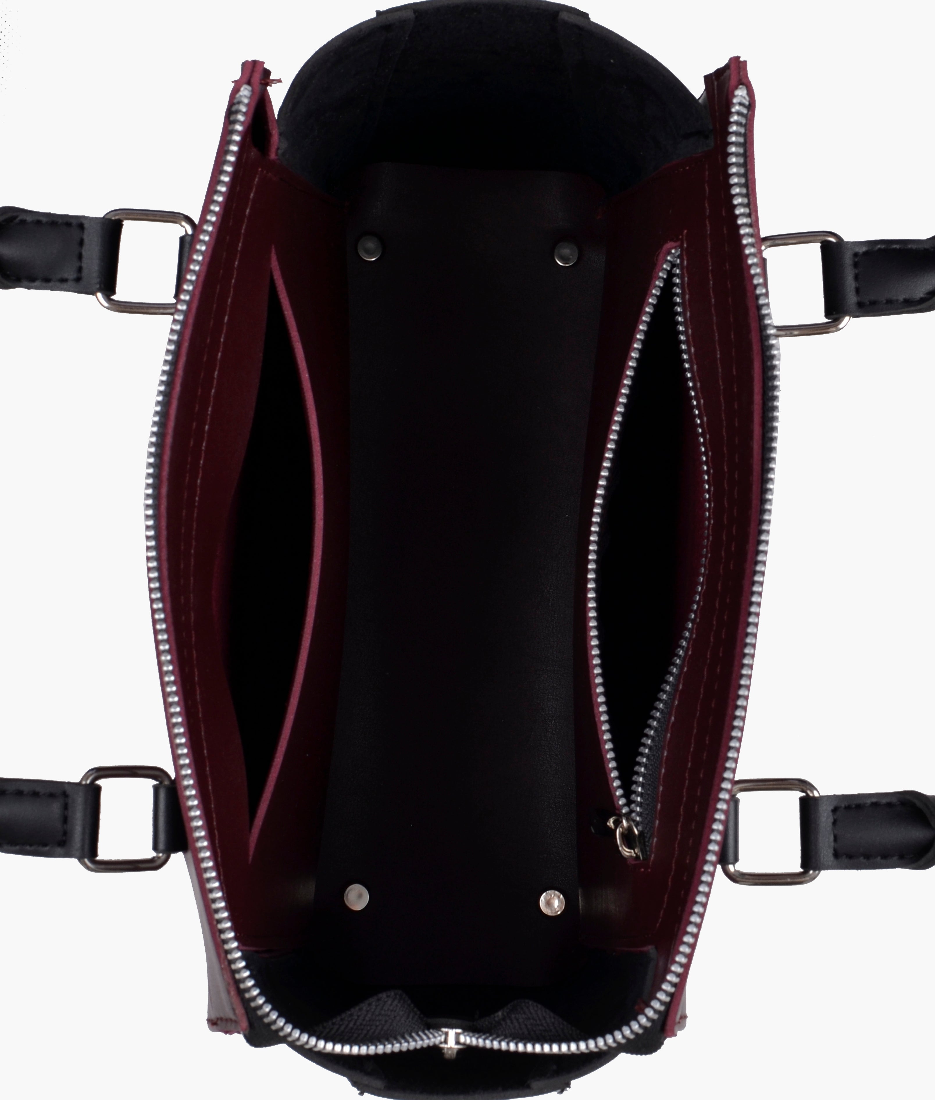RTW Creation - Burgundy classic top-handle bag