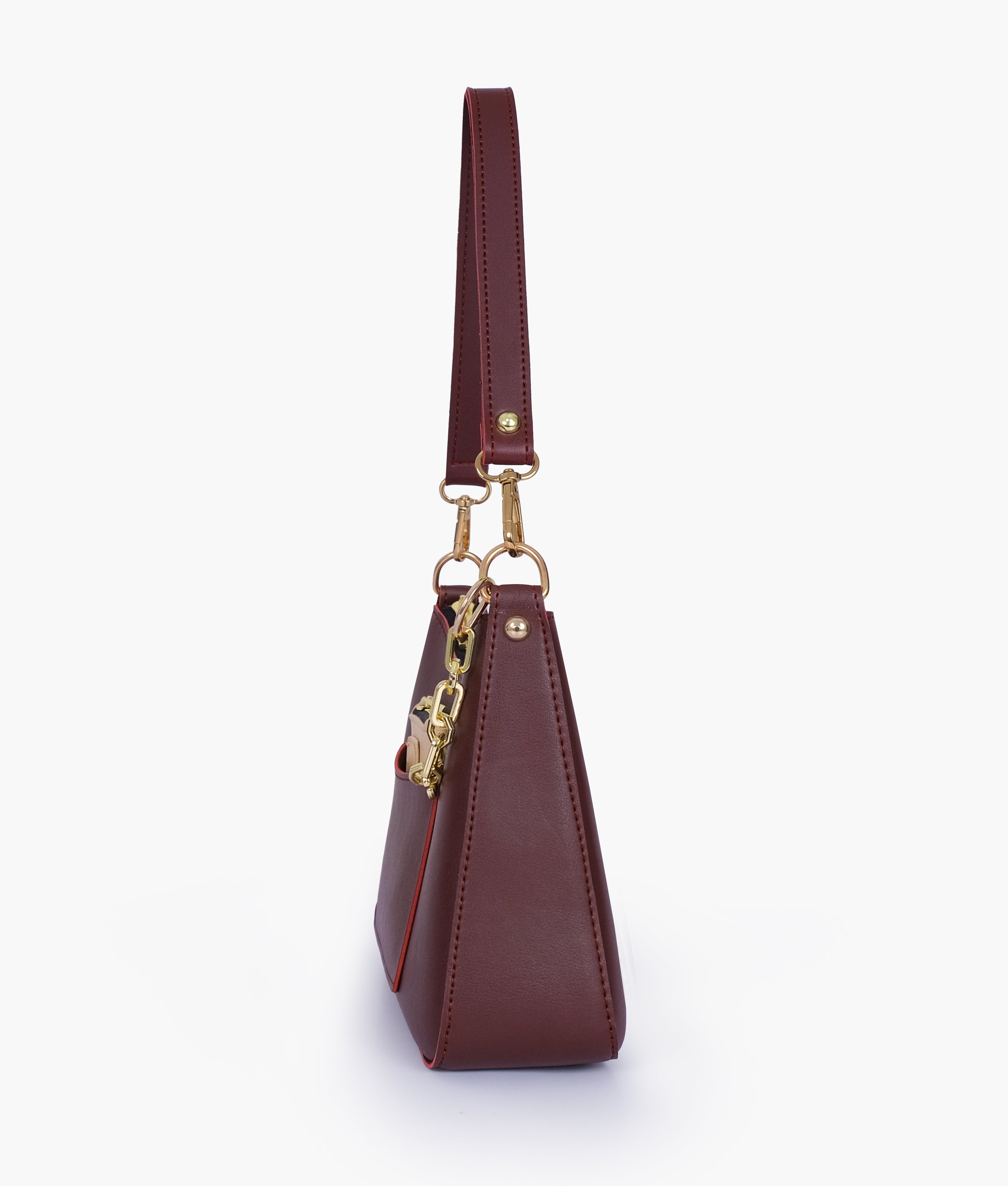 RTW Creation - Burgundy hobo evening bag