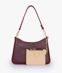 RTW Creation - Burgundy hobo evening bag