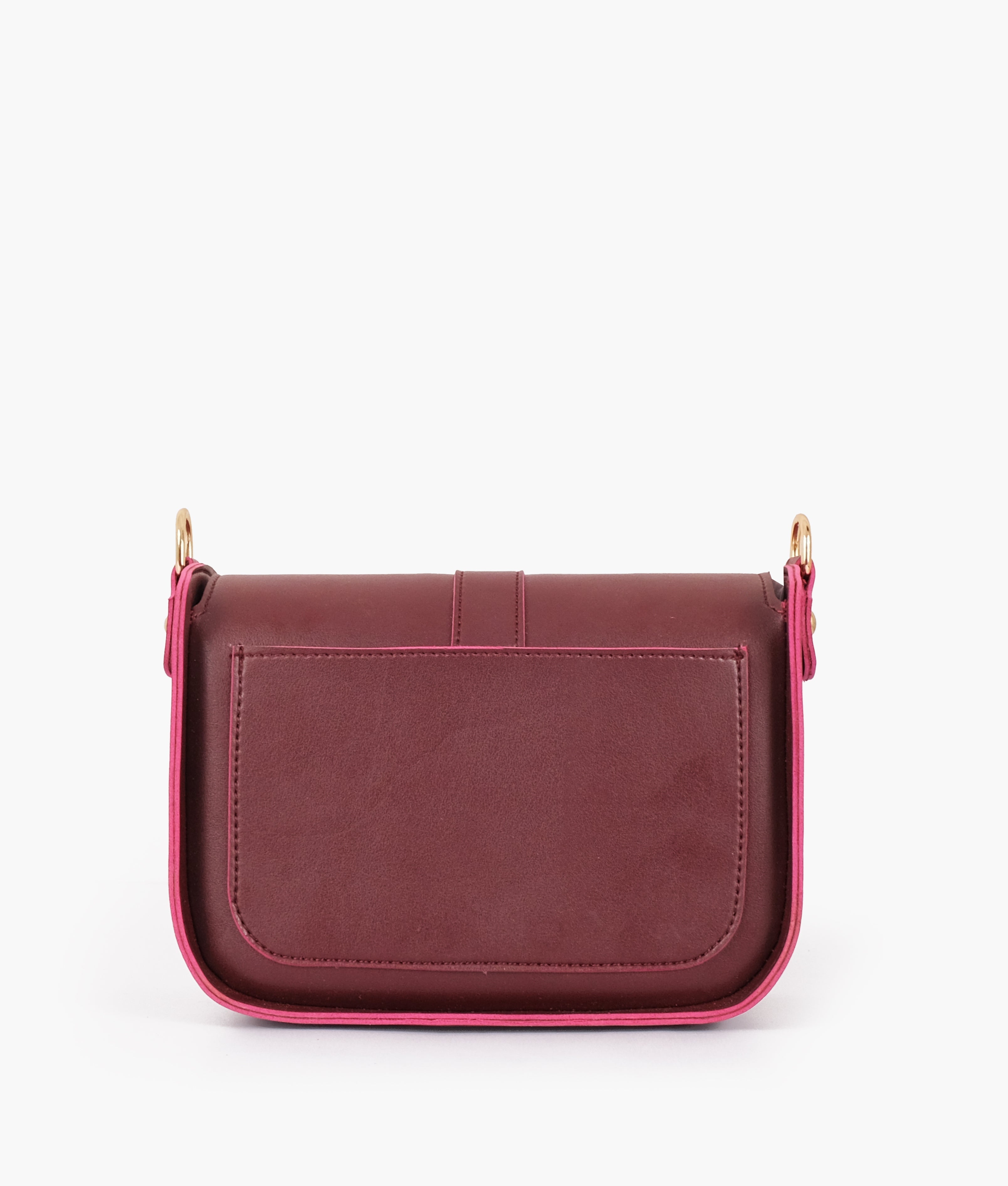 RTW Creation - Burgundy saddle buckle bag