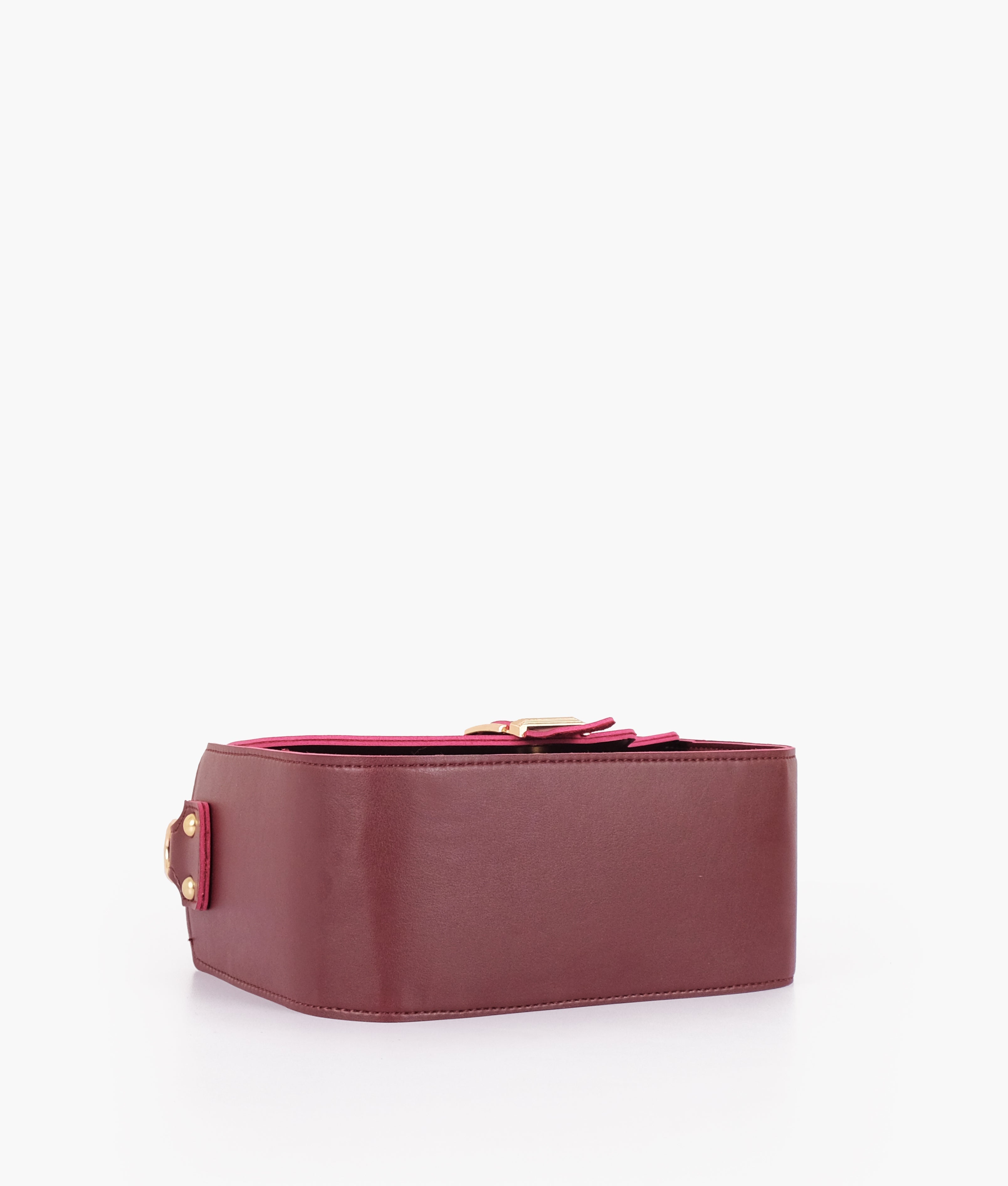 RTW Creation - Burgundy saddle buckle bag