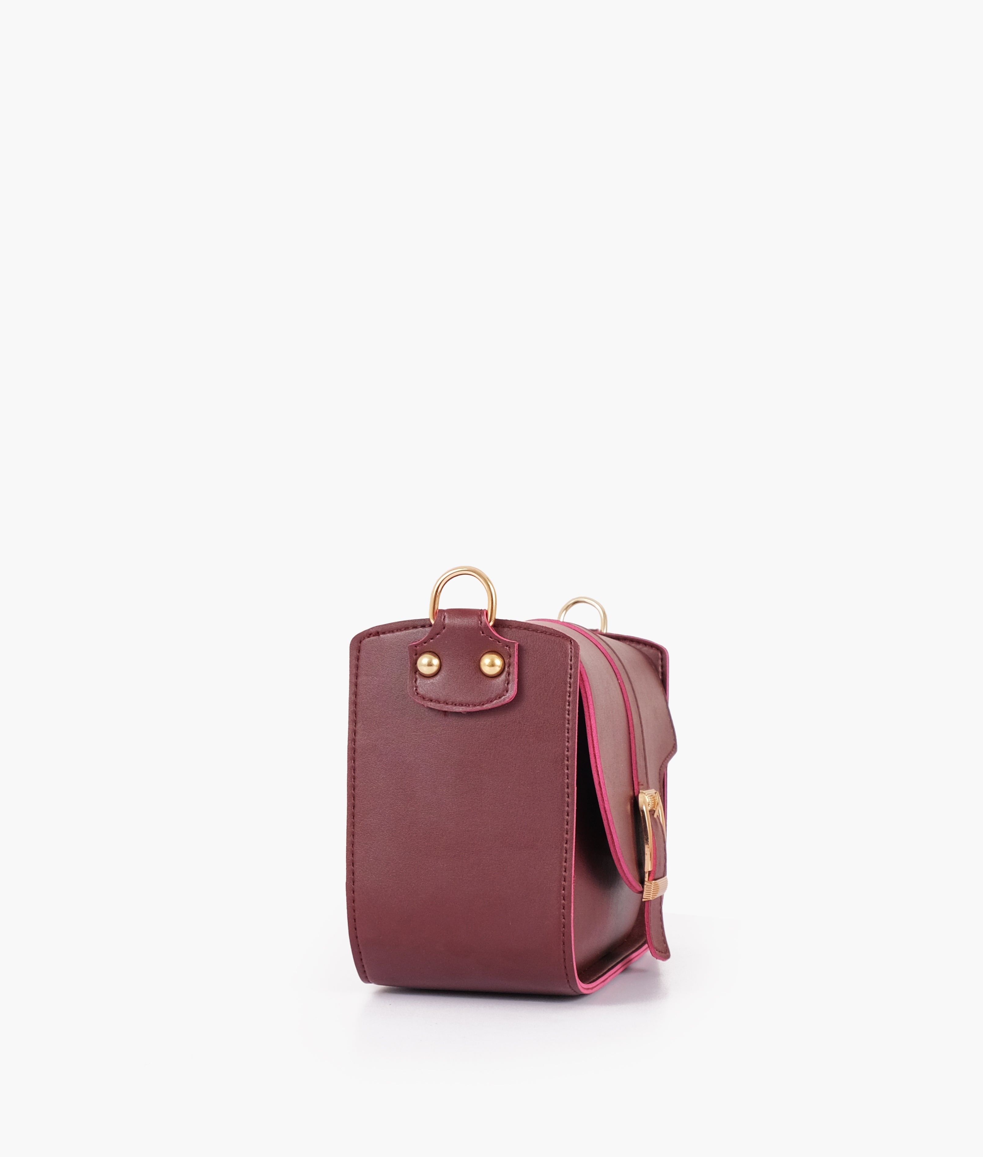 RTW Creation - Burgundy saddle buckle bag