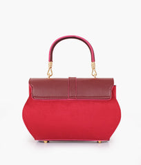 RTW Creation - Burgundy top-handle hexagon bag