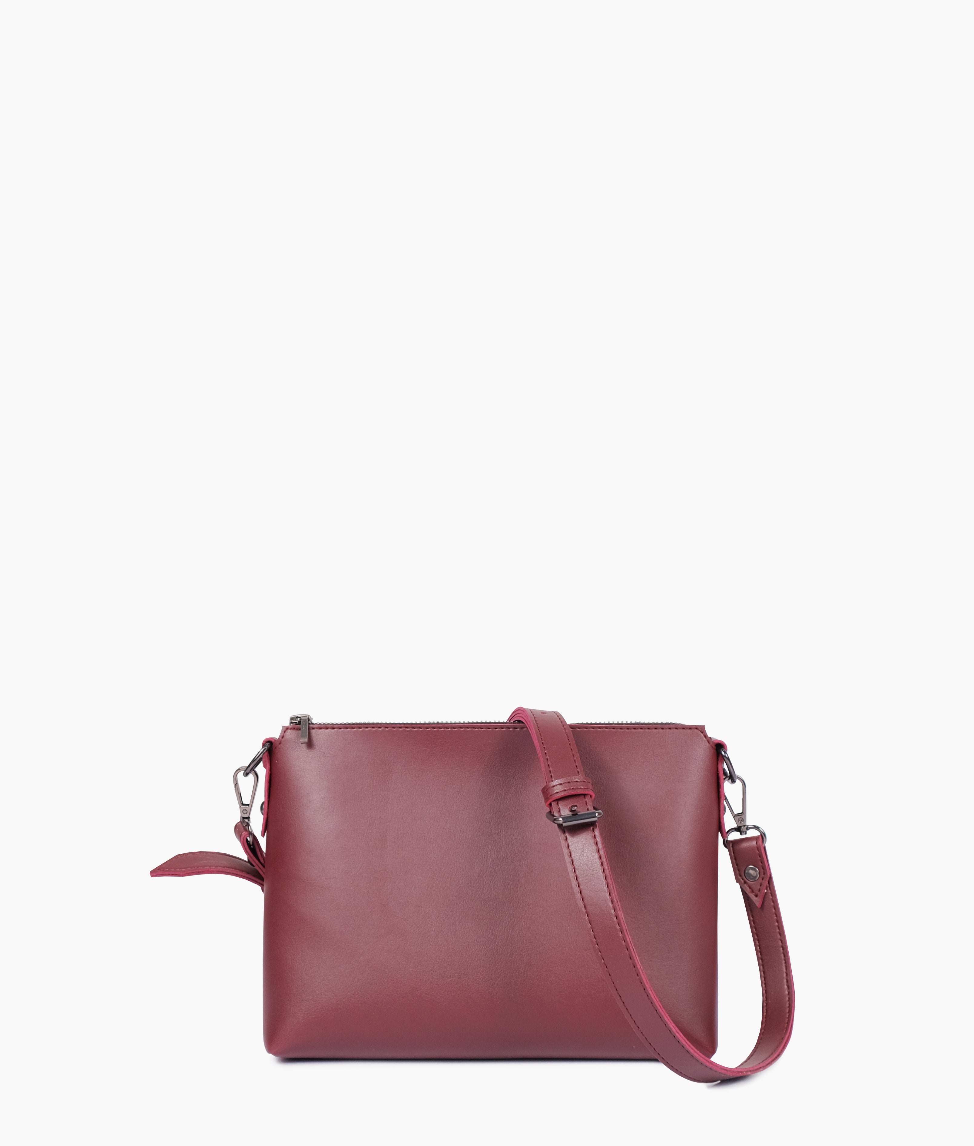 RTW Creation - Burgundy two-piece floral tote