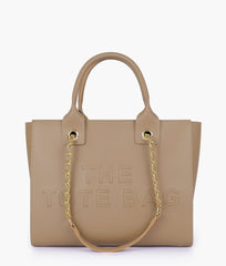 RTW Creation - Coffee chain handle tote