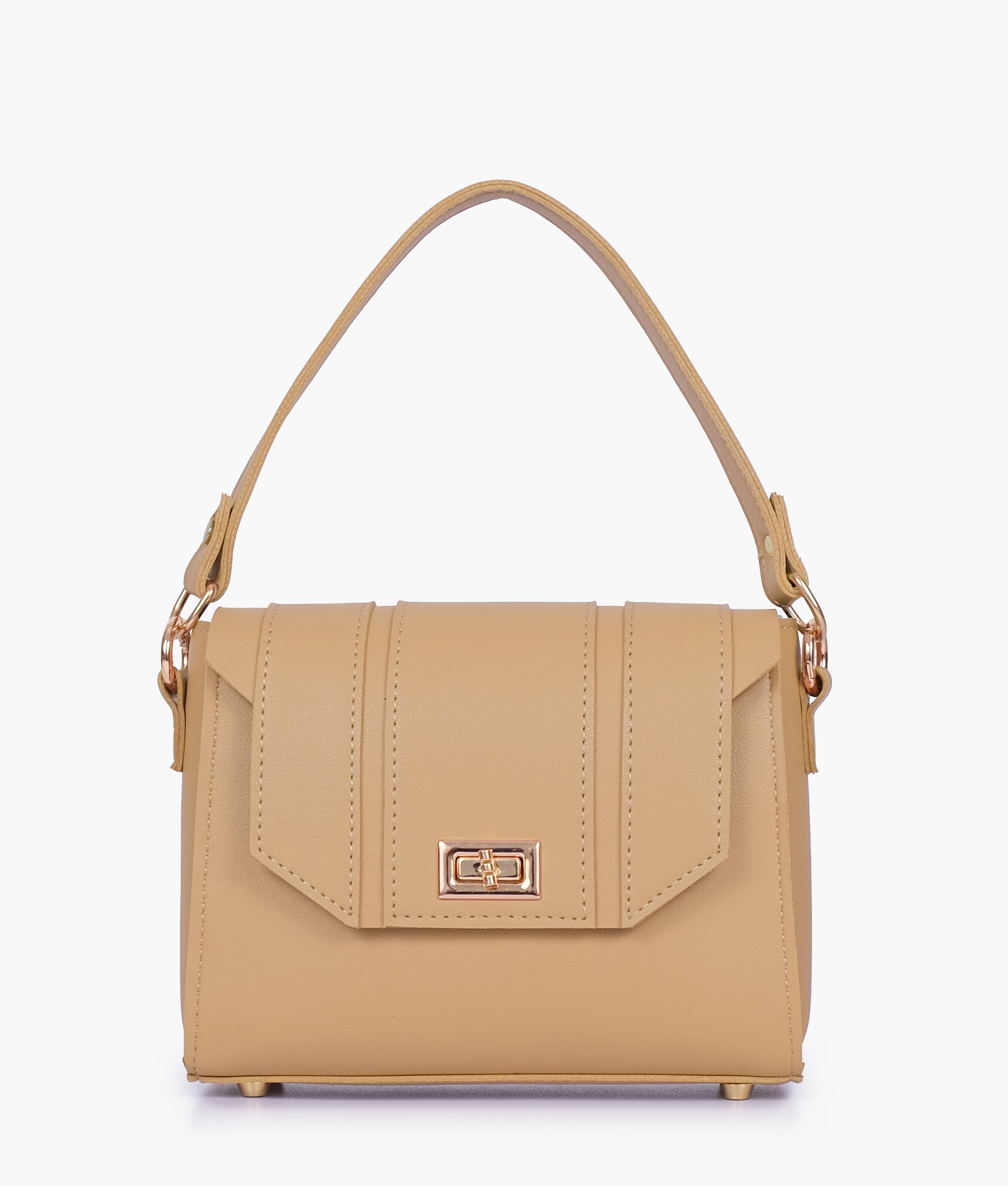 RTW Creation - Coffee compact top-handle cross-body bag
