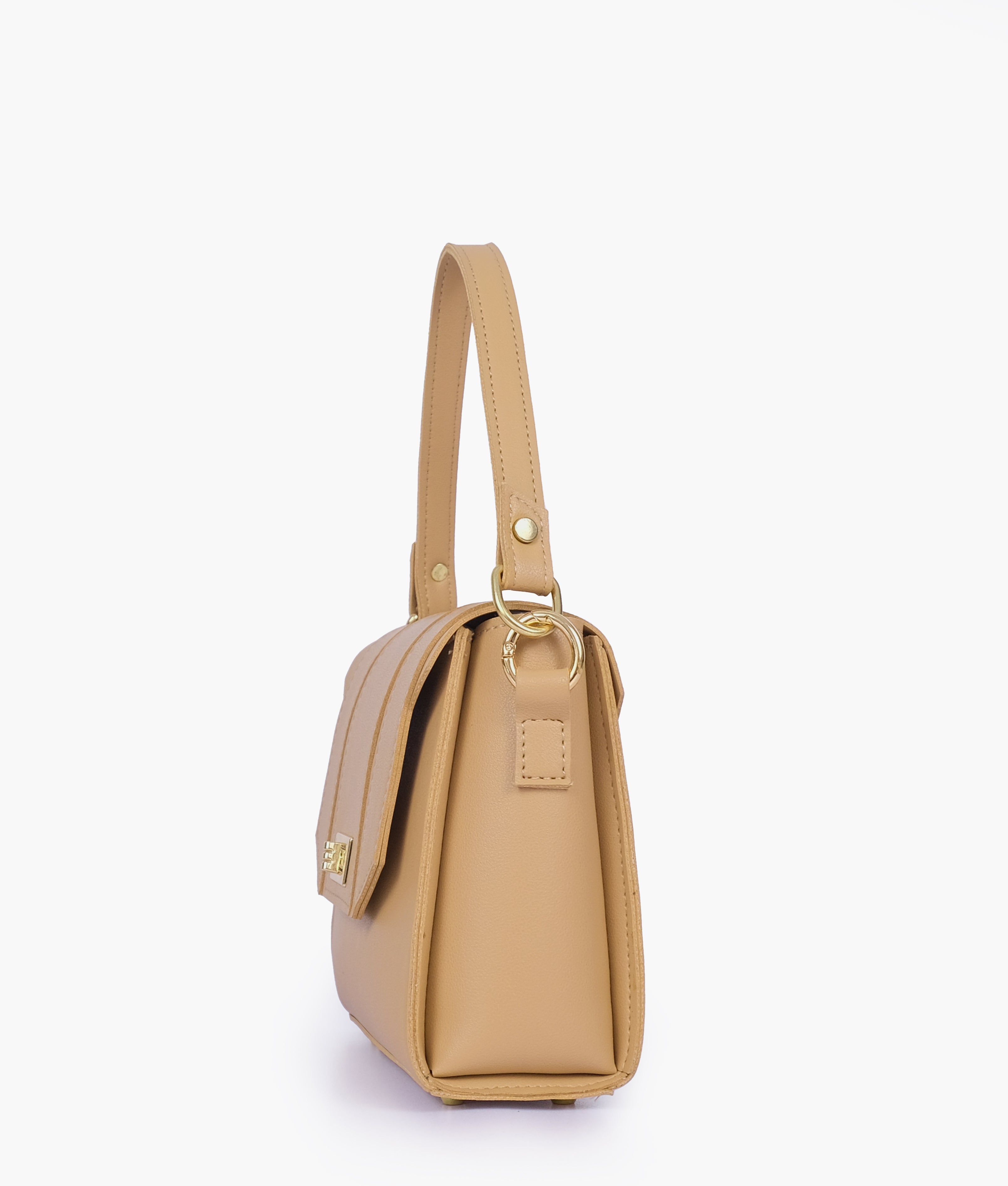 RTW Creation - Coffee compact top-handle cross-body bag
