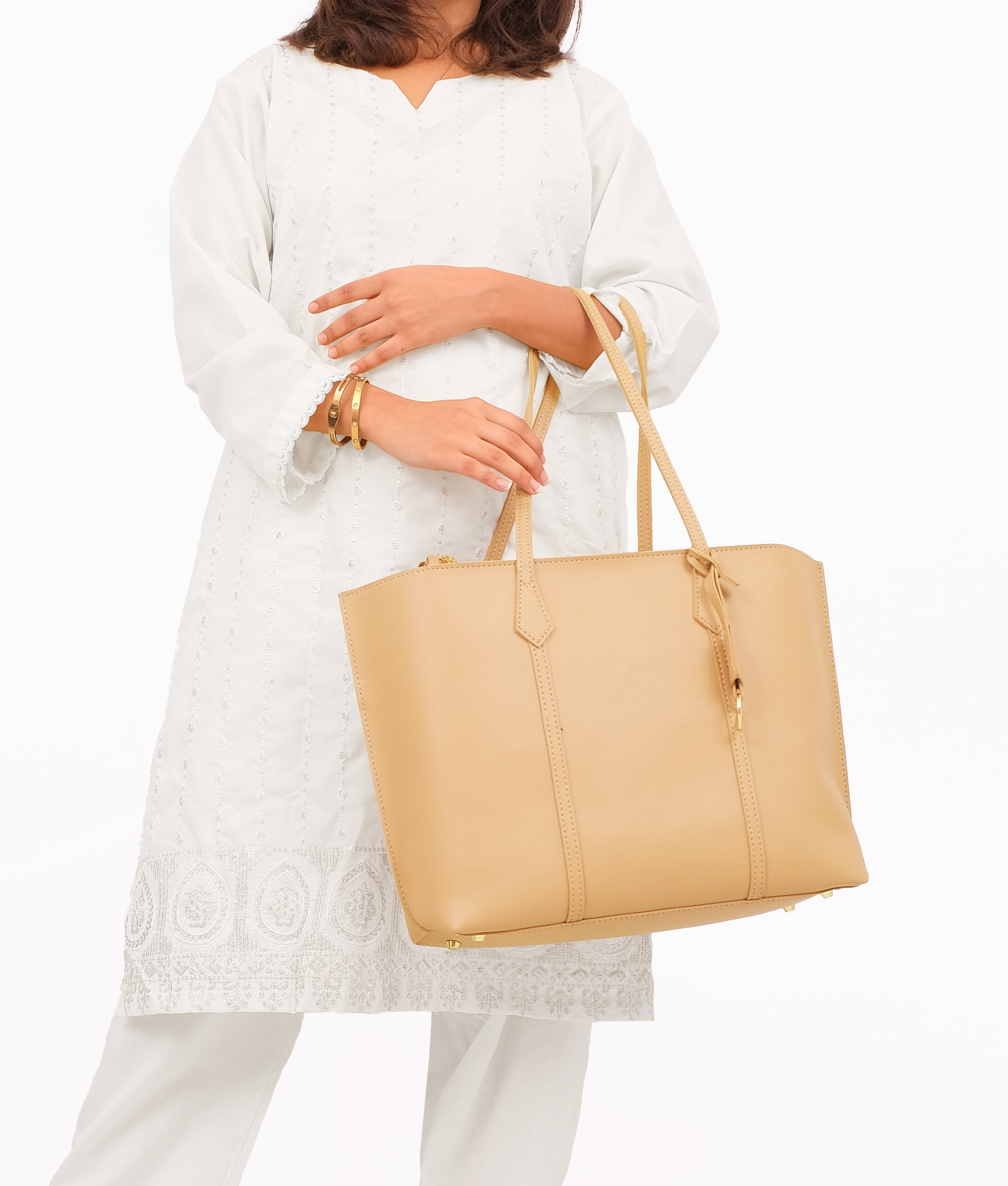 RTW Creation - Coffee luxe everyday tote