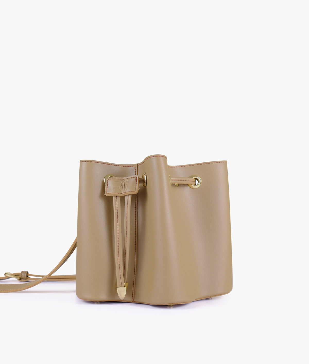 RTW Creation - Coffee star drawstring bucket bag
