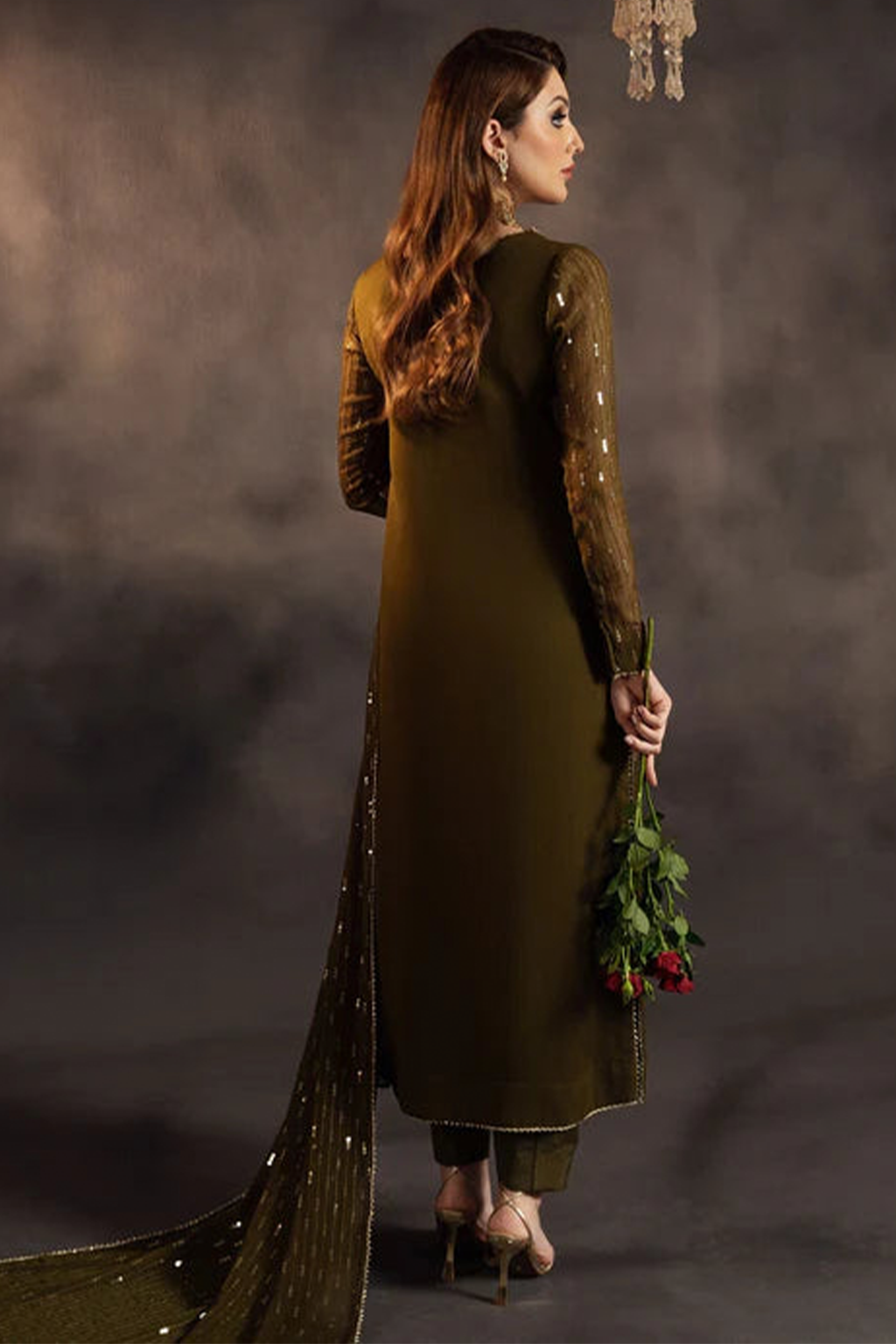 Meeral Stitched 3 Piece Luxury Formals Pret Collection'2025-Hina - Meeral Luxe