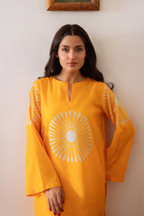 Not So Basic By Qariney Stitched 2 Piece Winter Collection'2024-Dandelion