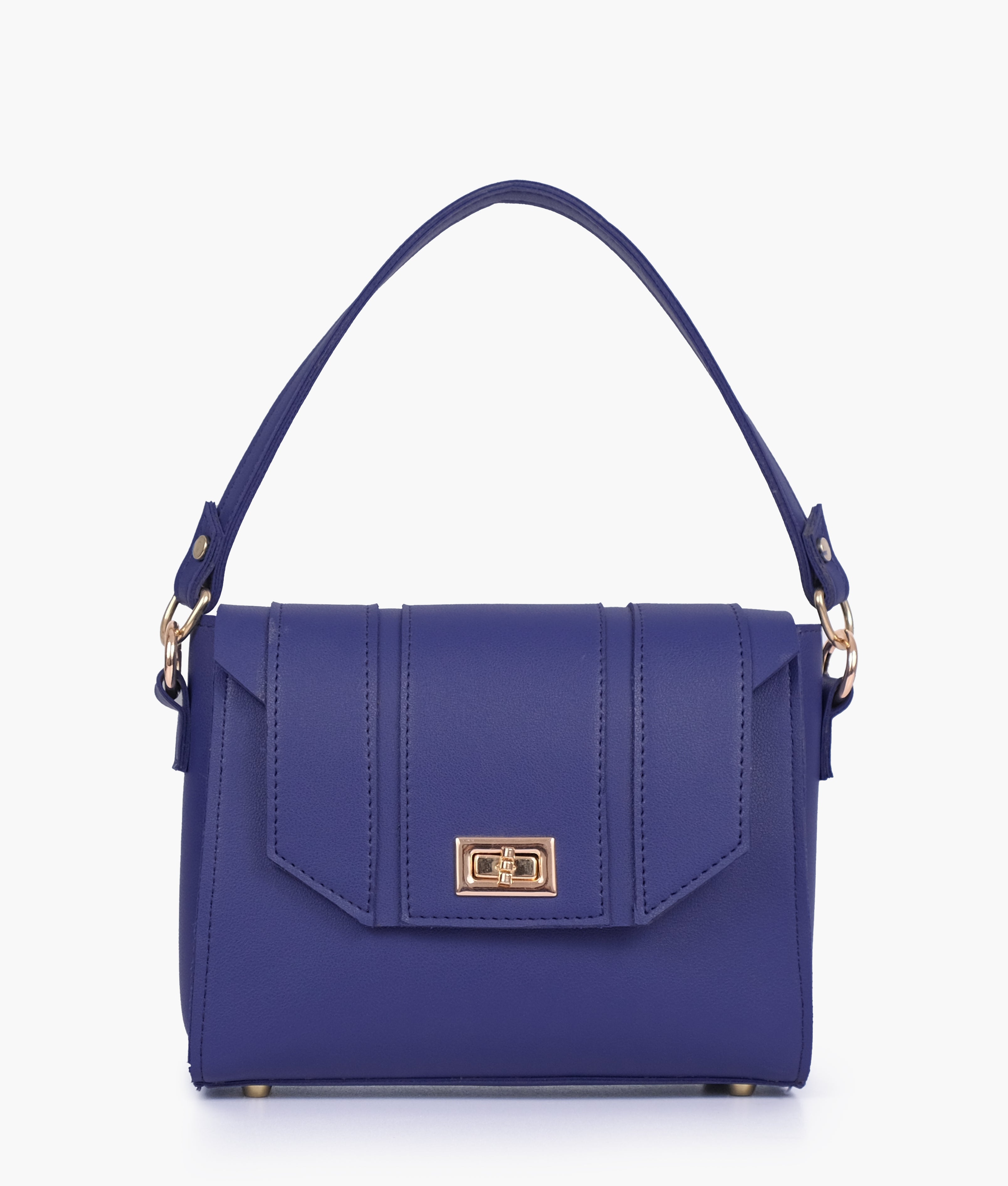 RTW Creation - Dark blue compact top-handle cross-body bag