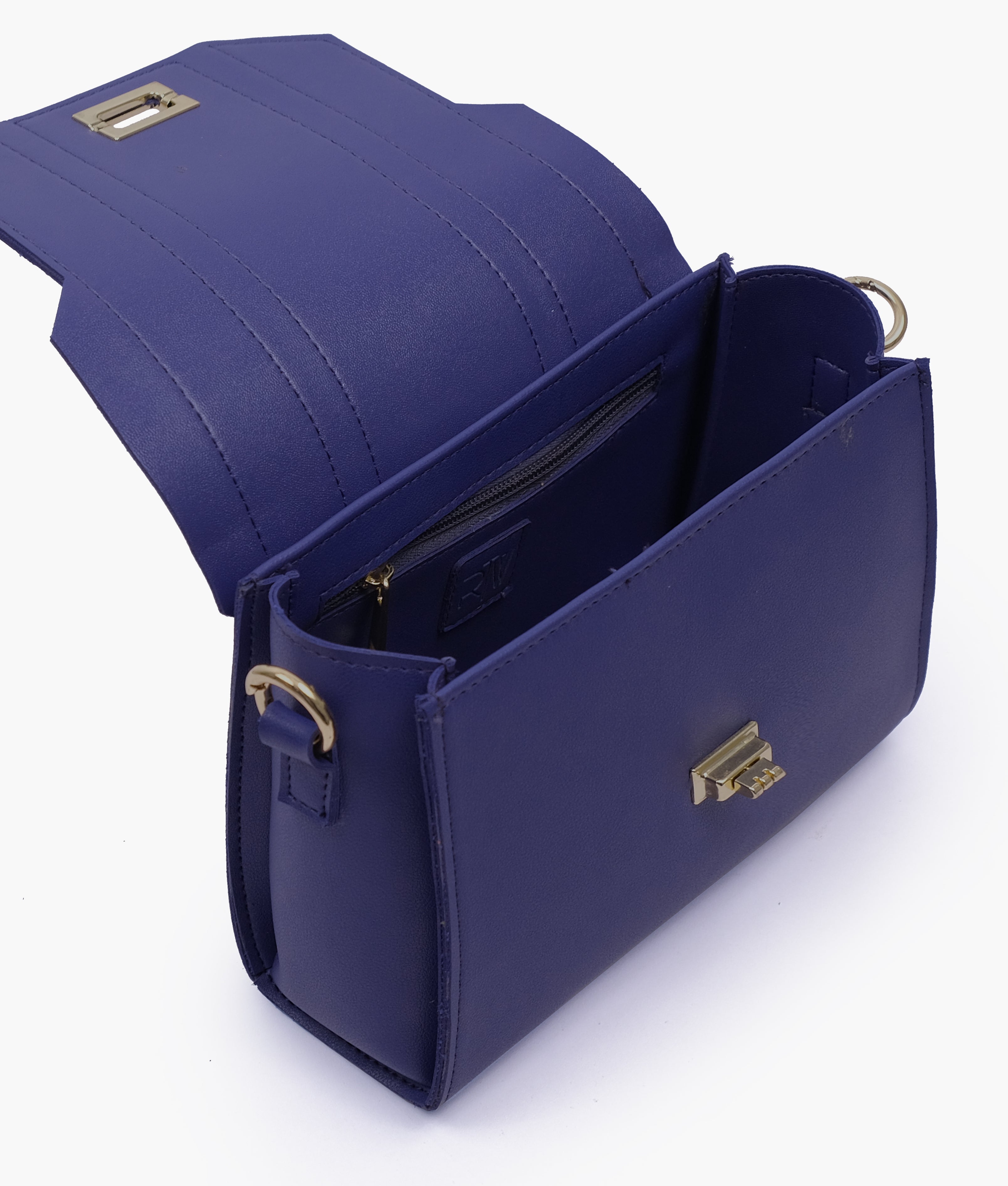 RTW Creation - Dark blue compact top-handle cross-body bag