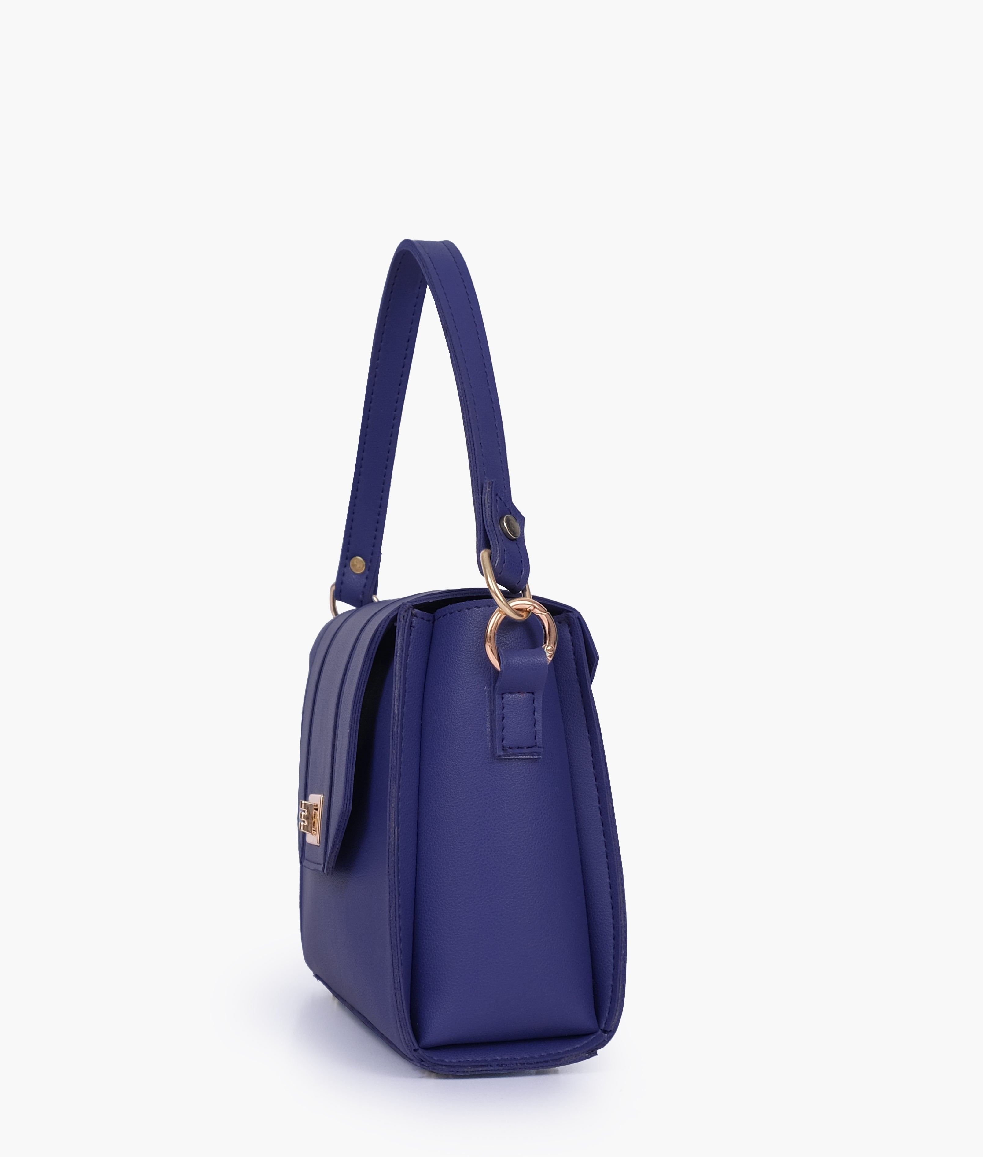 RTW Creation - Dark blue compact top-handle cross-body bag