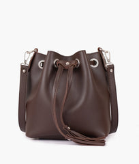RTW Creation - Dark brown bucket bag