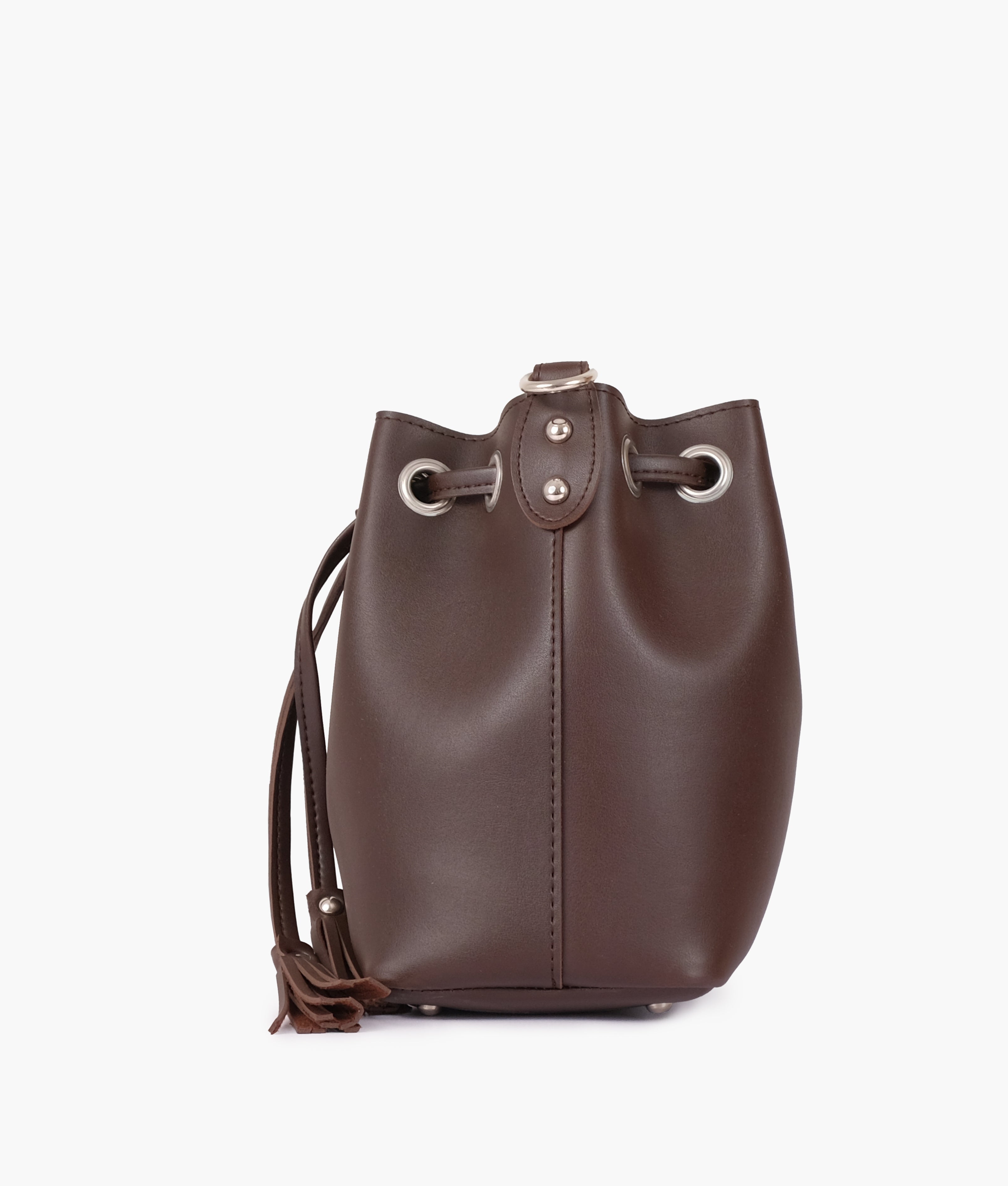 RTW Creation - Dark brown bucket bag