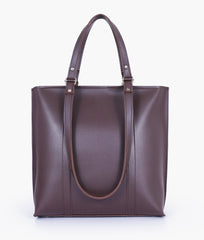 RTW Creation - Dark brown double-handle tote bag