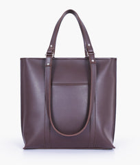 RTW Creation - Dark brown double-handle tote bag