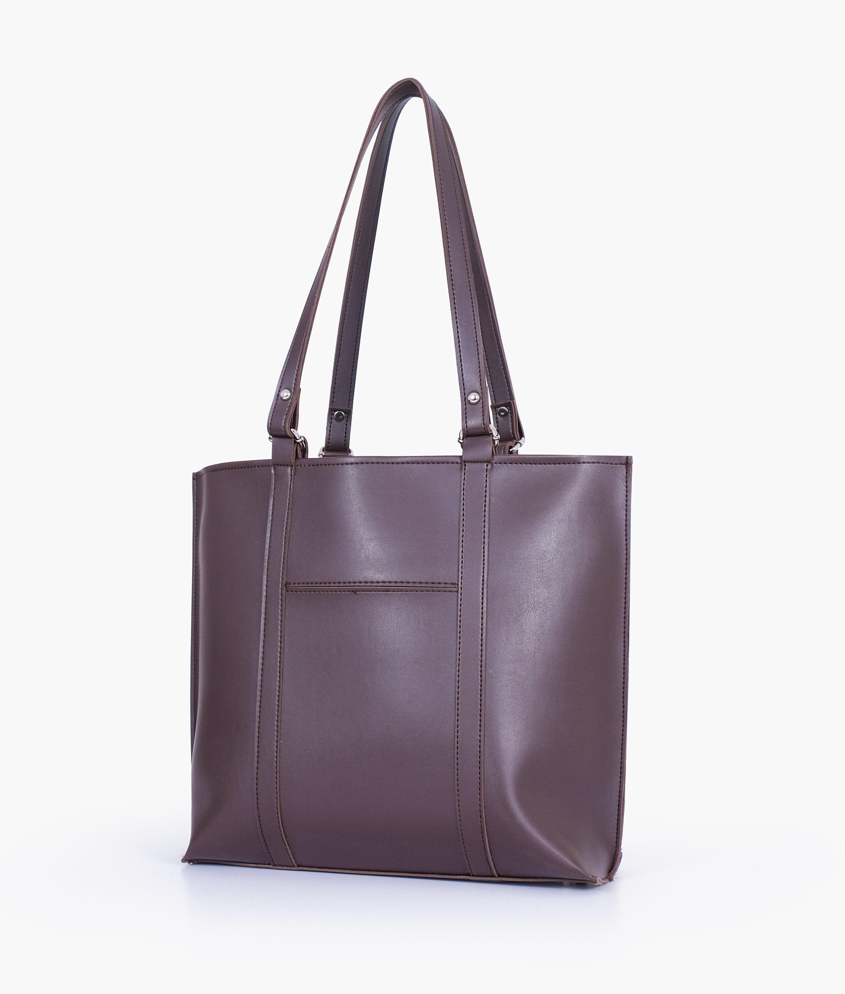 RTW Creation - Dark brown double-handle tote bag