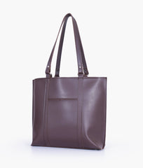 RTW Creation - Dark brown double-handle tote bag