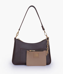 RTW Creation - Dark brown hobo evening bag