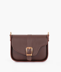 RTW Creation - Dark brown saddle buckle bag