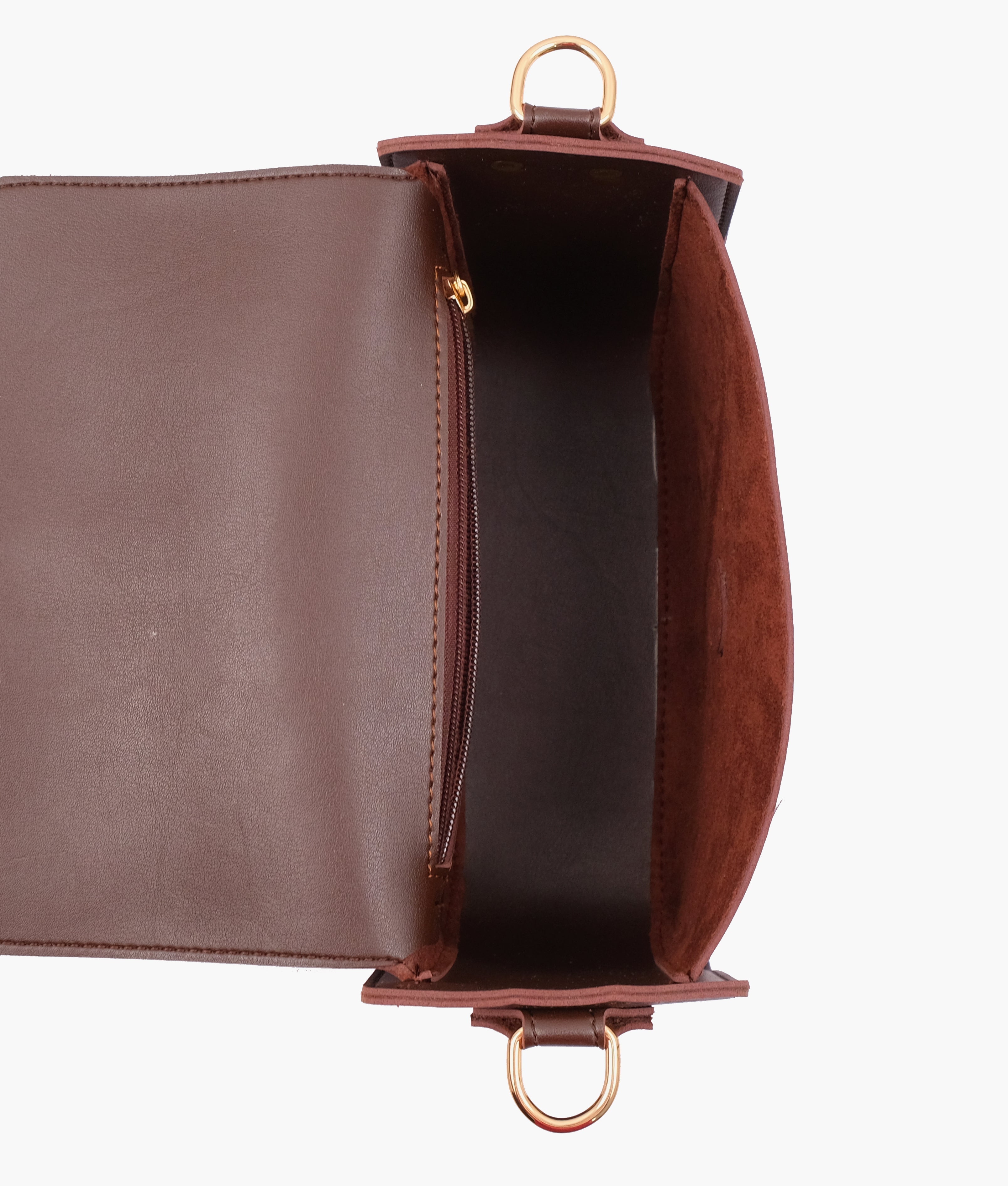 RTW Creation - Dark brown saddle buckle bag