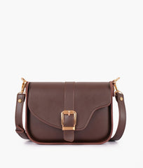 RTW Creation - Dark brown saddle buckle bag