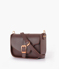 RTW Creation - Dark brown saddle buckle bag