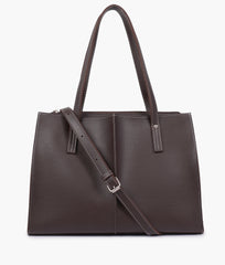 RTW Creation - Dark brown work tote bag