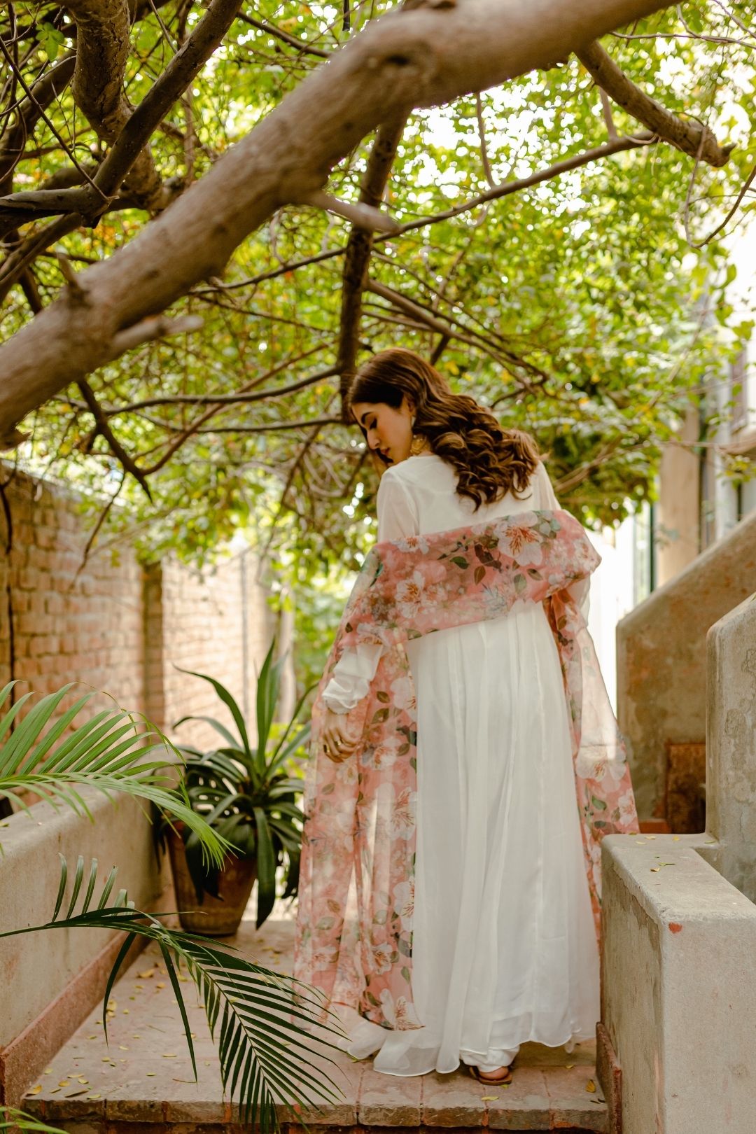 Roshanay By Mannat Clothing Stitched Collection-Deep White Frock