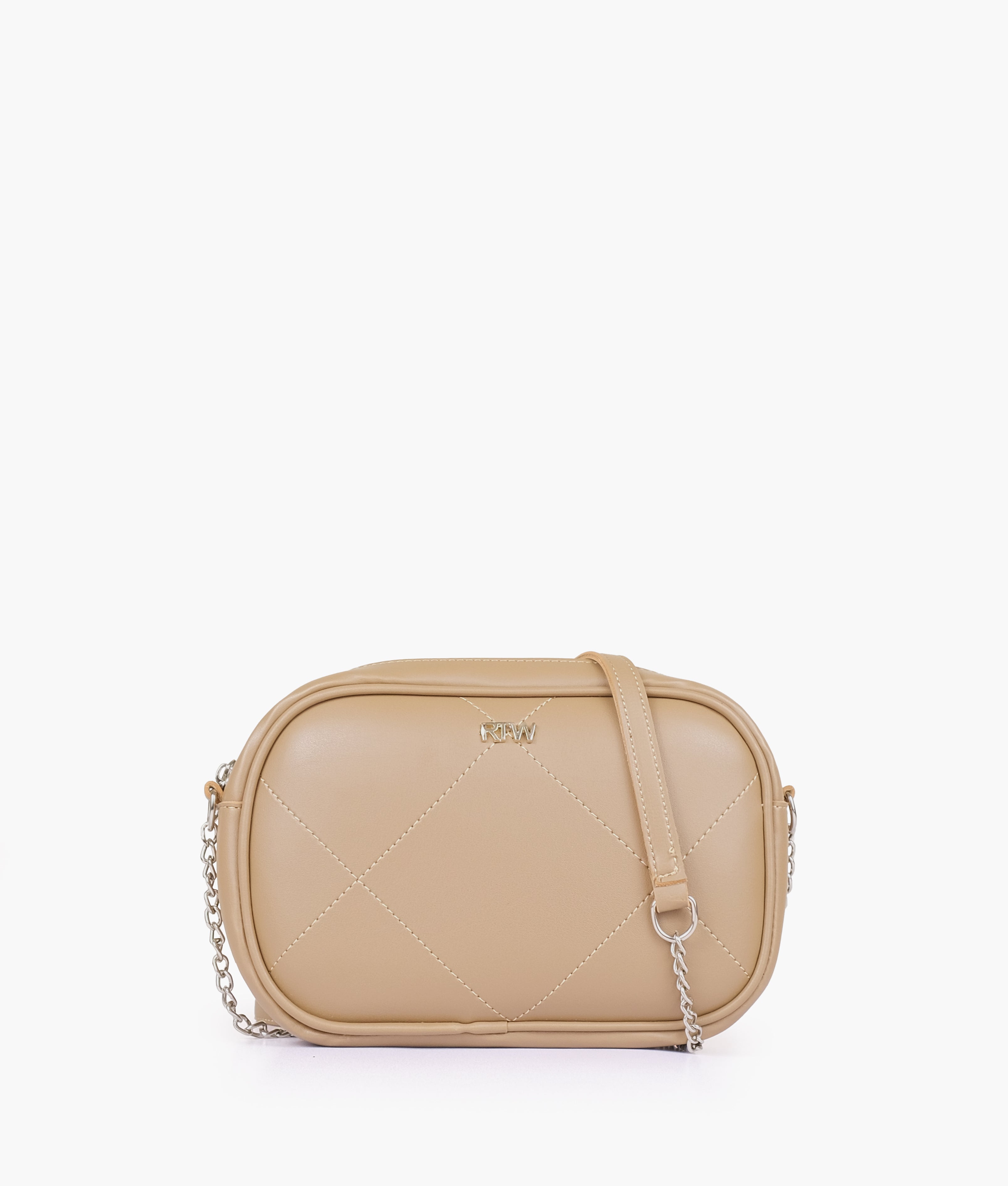 RTW Creation - Coffee mini quilted crossbody bag