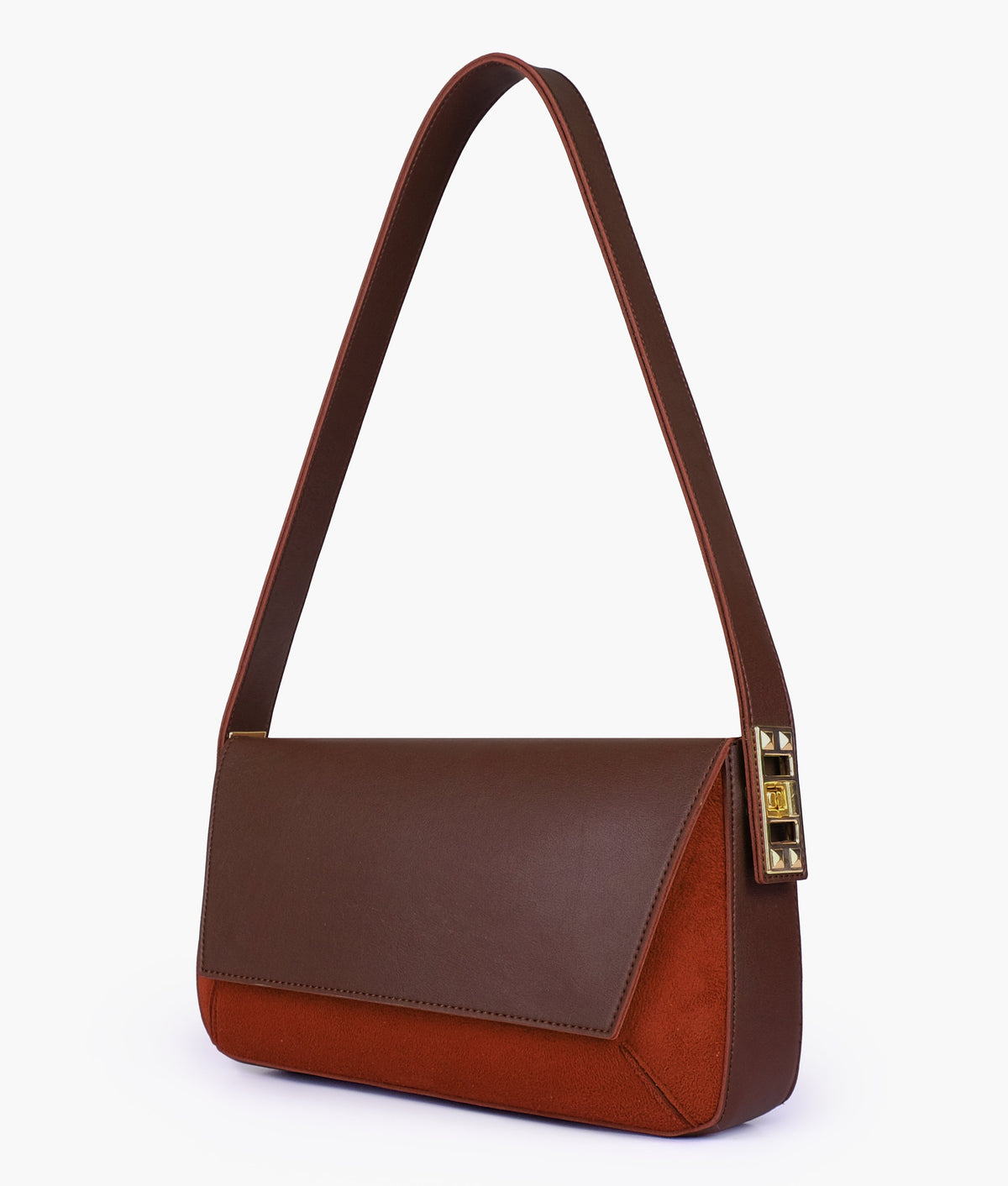 RTW Creation - Dark Brown mini flap bag