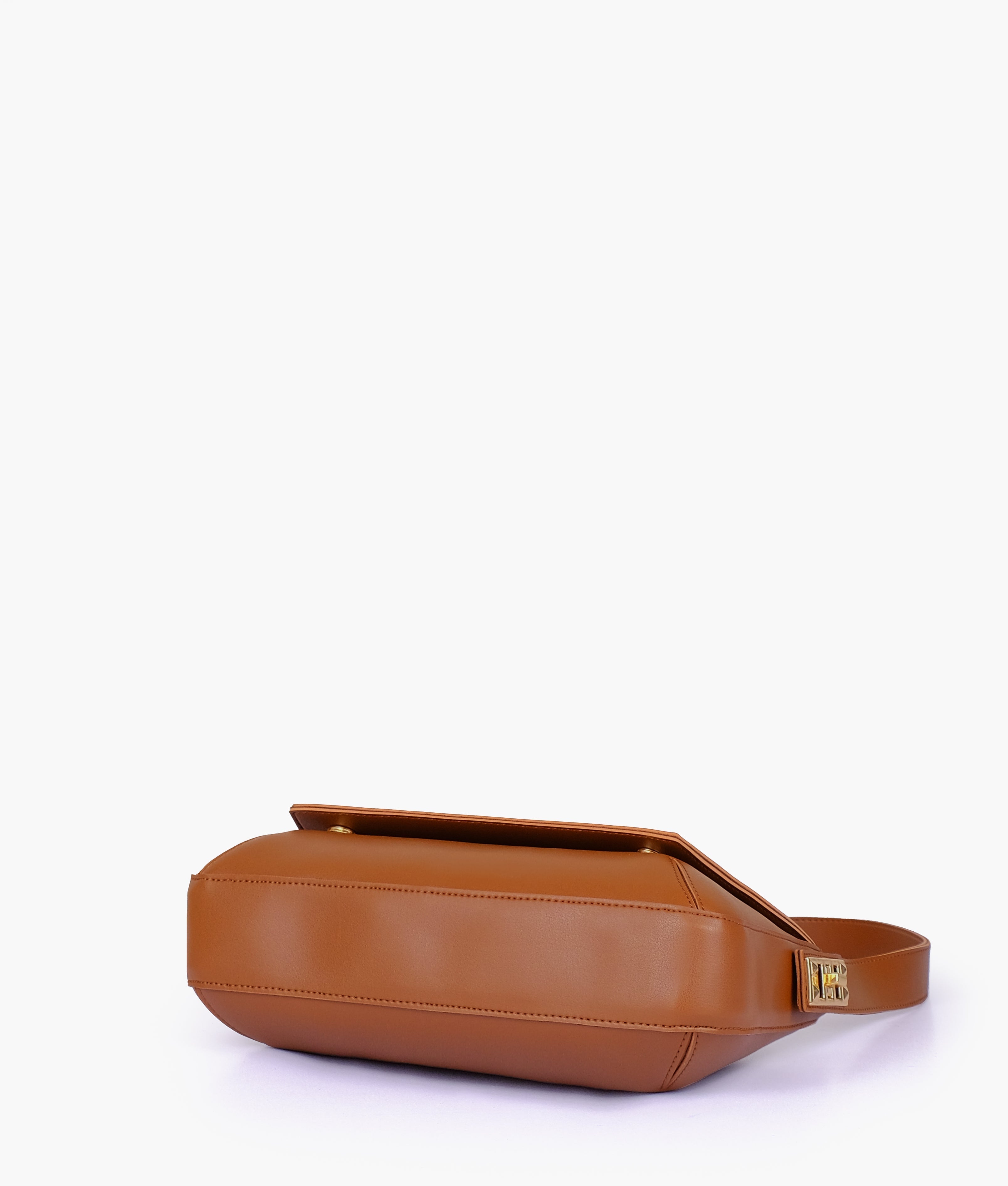 RTW Creation - Brown mini flap bag