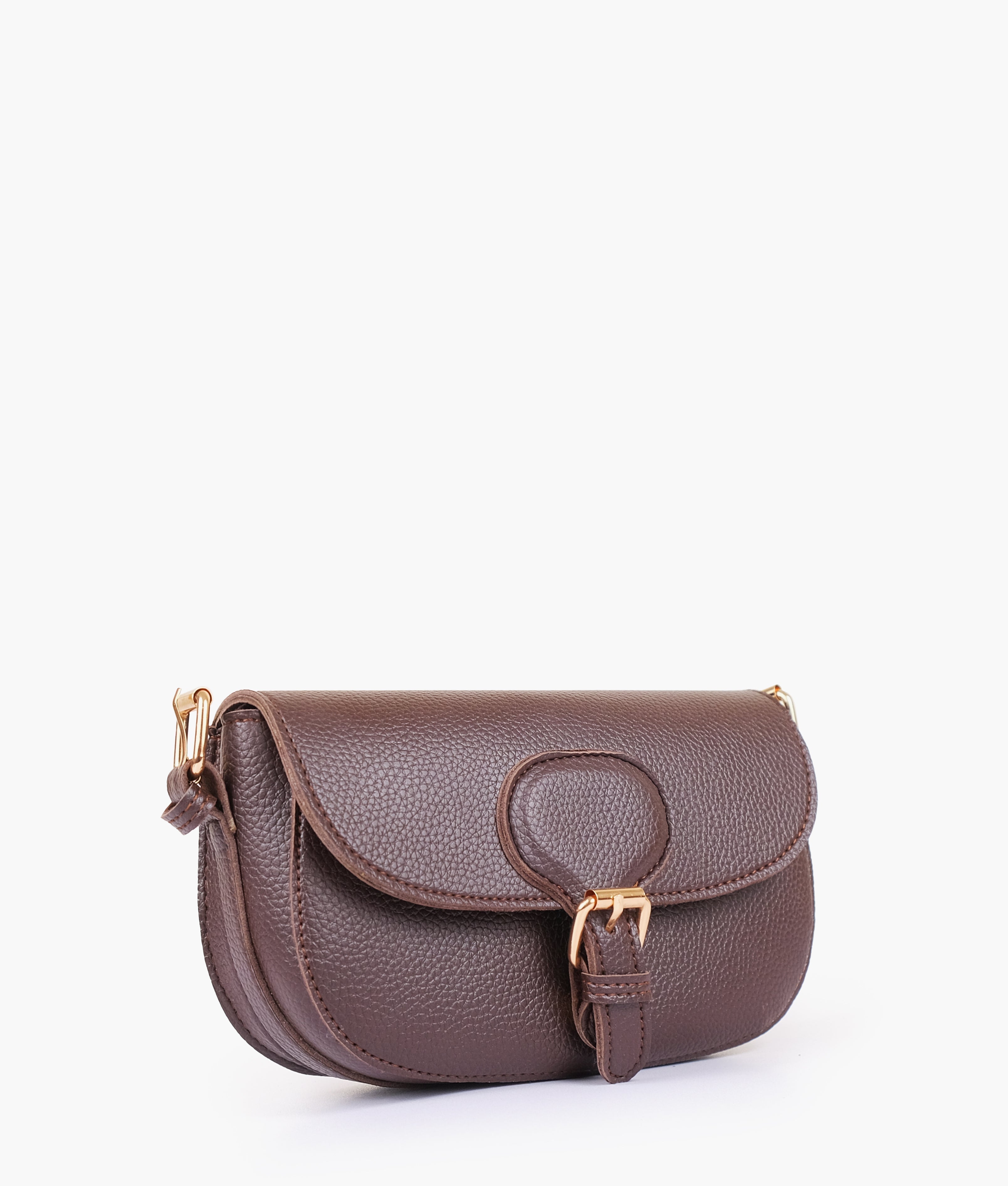 RTW Creation - Dark brown east-west shoulder bag