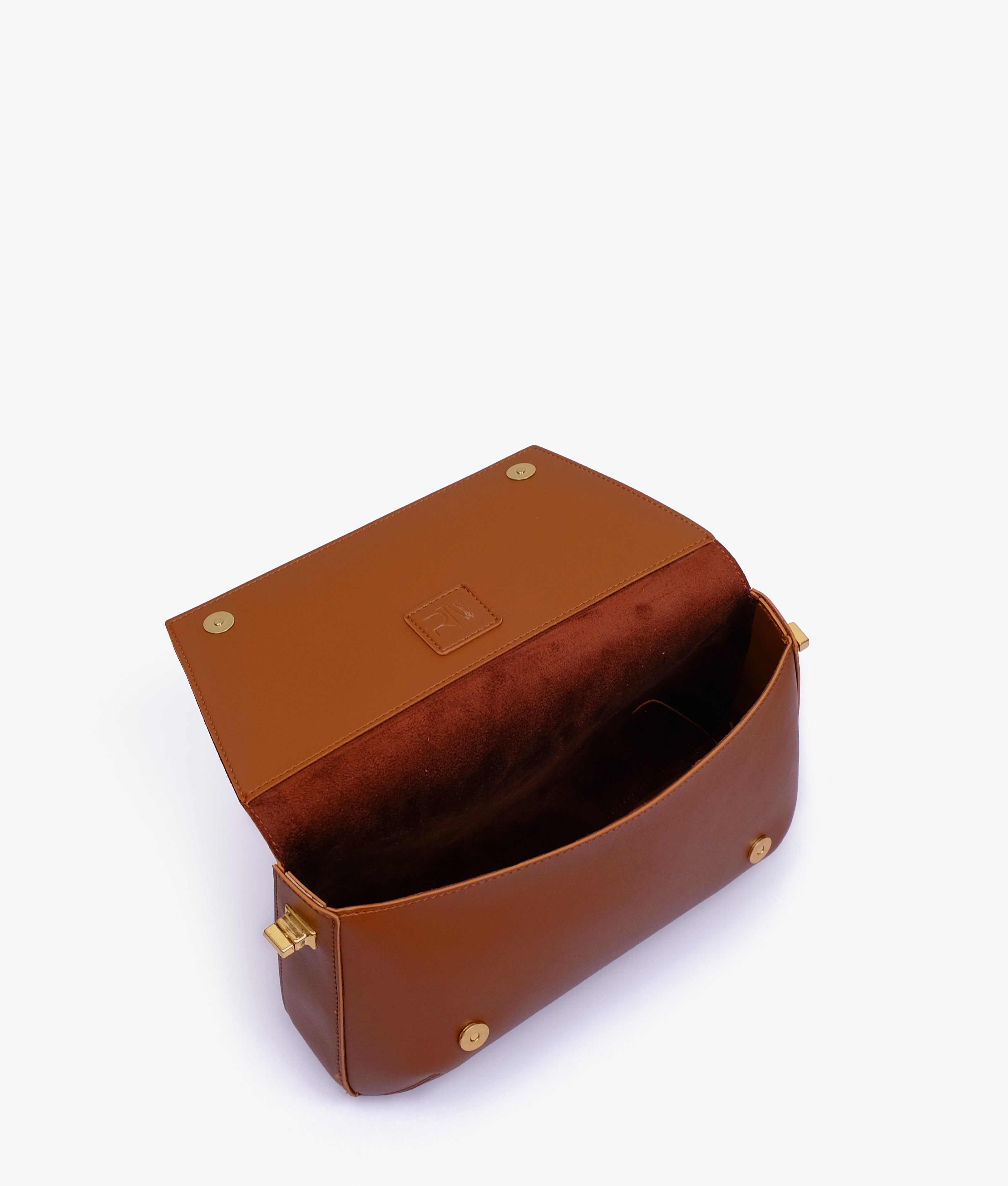 RTW Creation - Brown mini flap bag