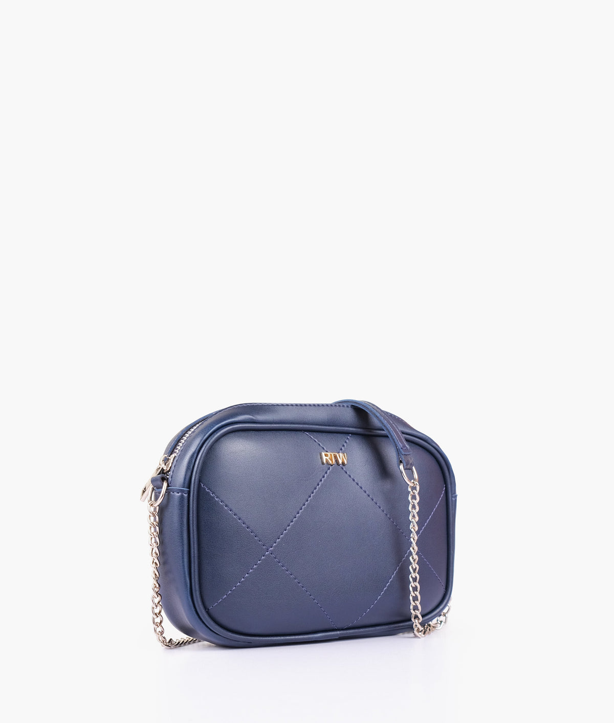 RTW Creation - Blue mini quilted crossbody bag