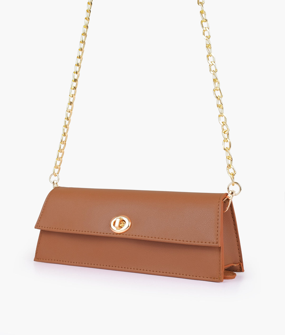 RTW Creation - Tan elongated clutch bag