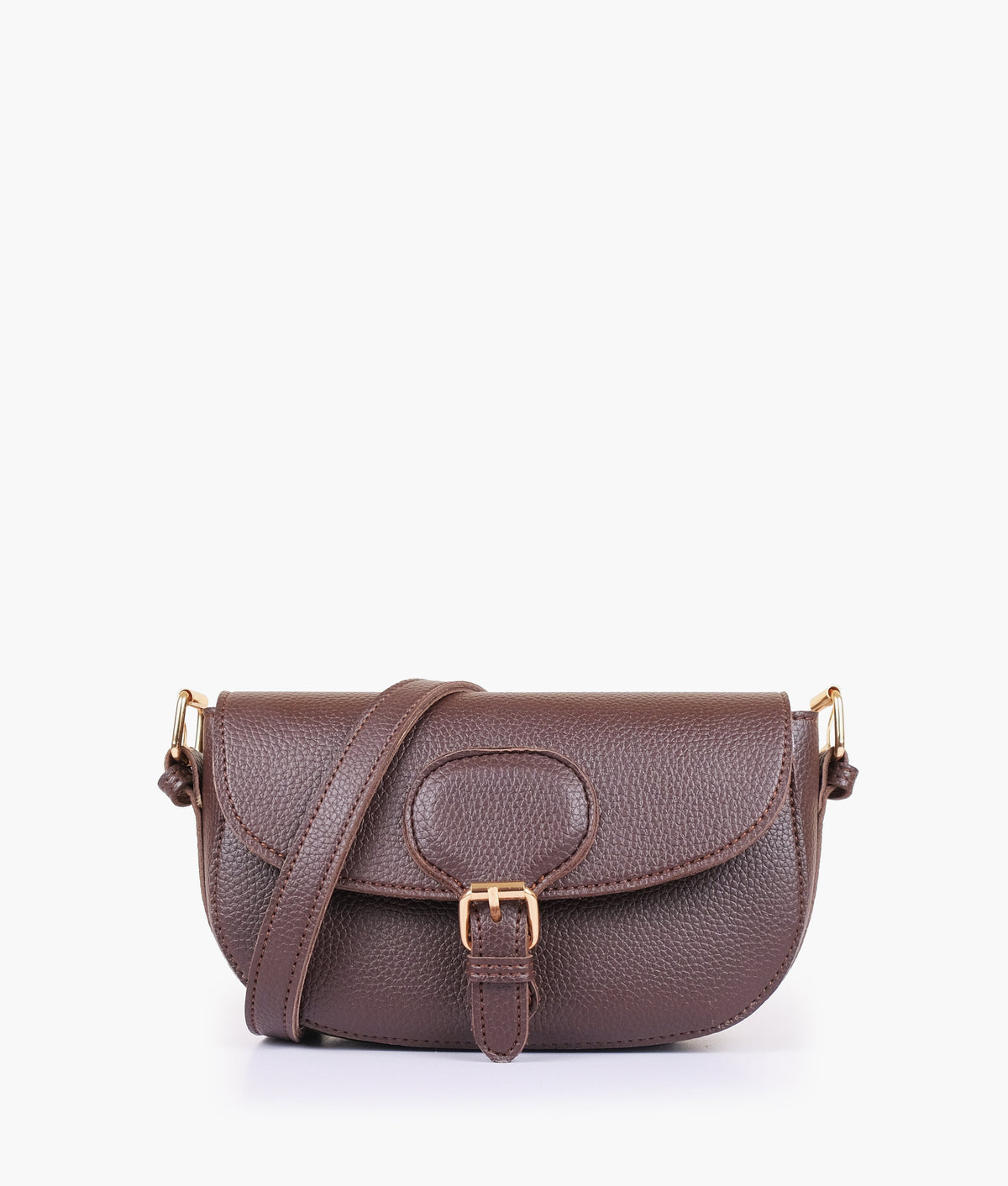 RTW Creation - Dark brown east-west shoulder bag