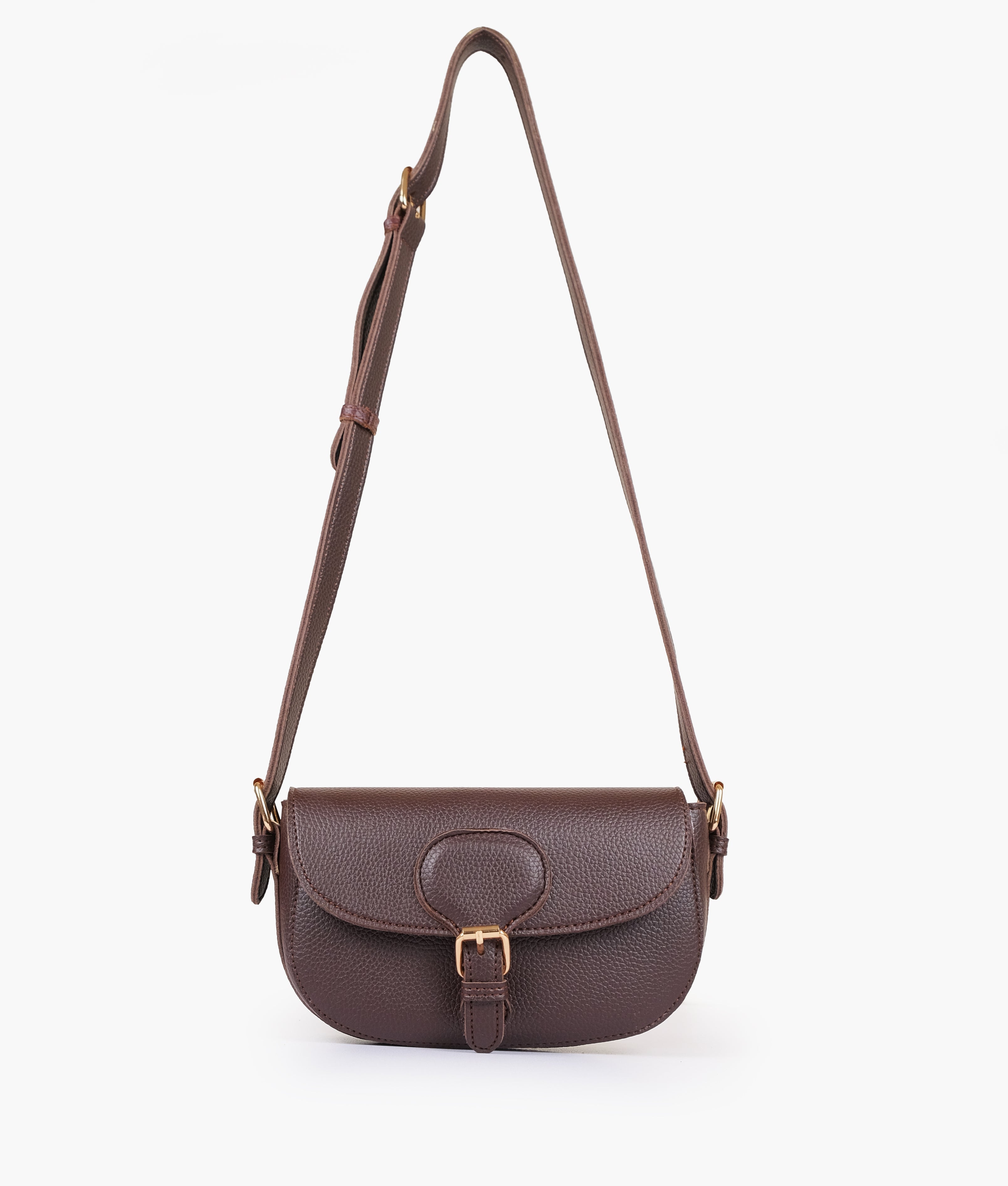RTW Creation - Dark brown east-west shoulder bag