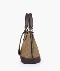 RTW Creation - Brown dome satchel handbag