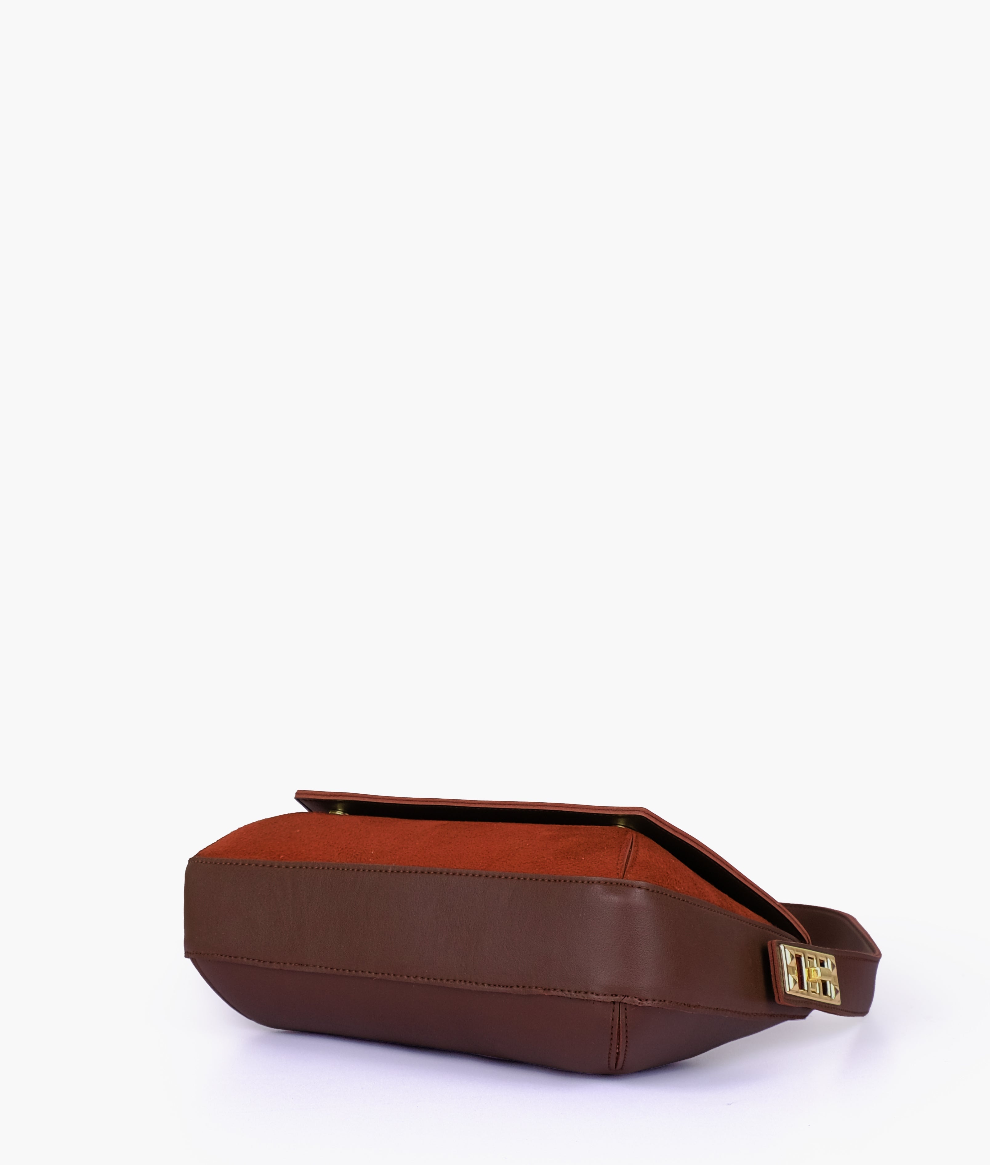 RTW Creation - Dark Brown mini flap bag