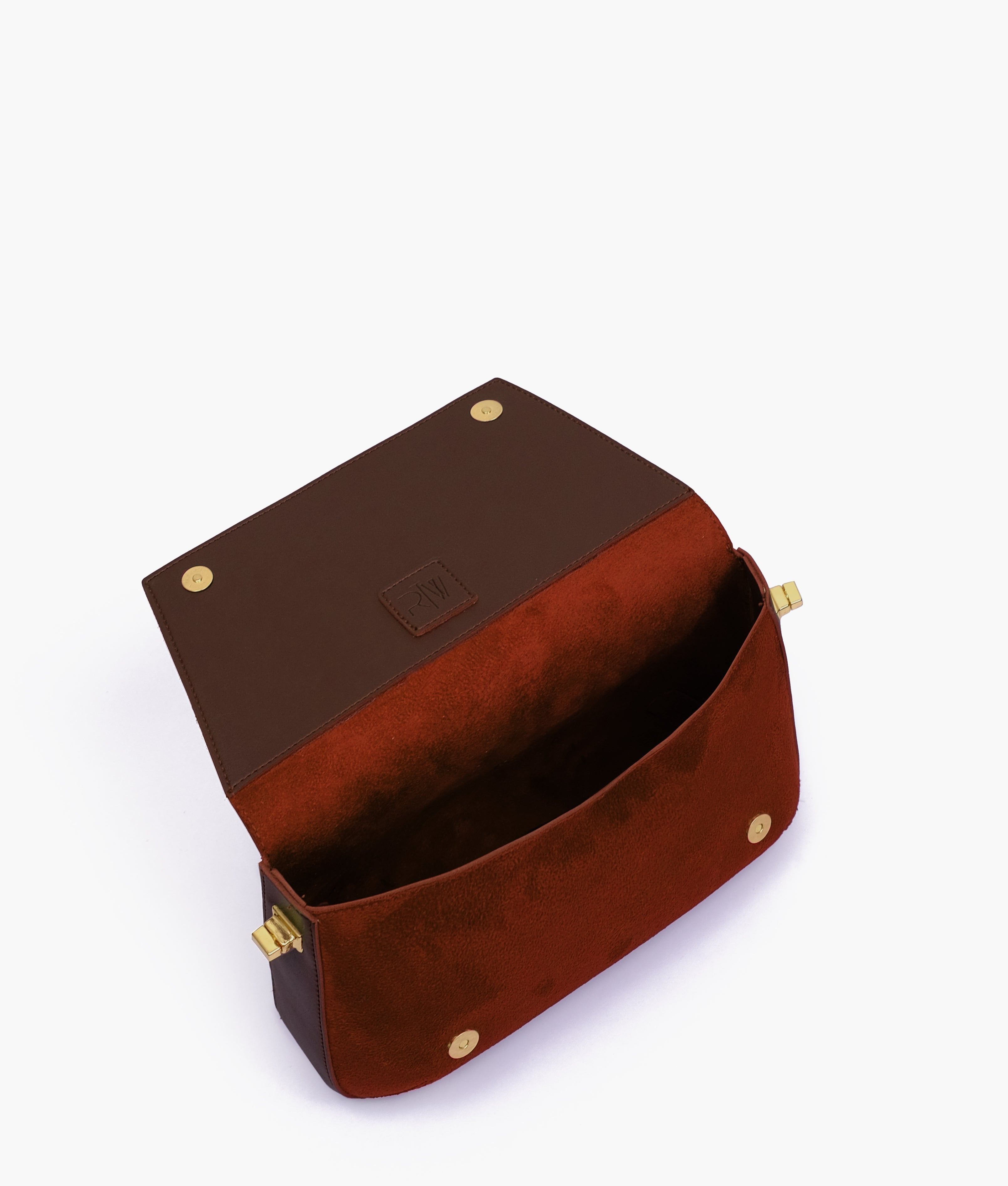 RTW Creation - Dark Brown mini flap bag