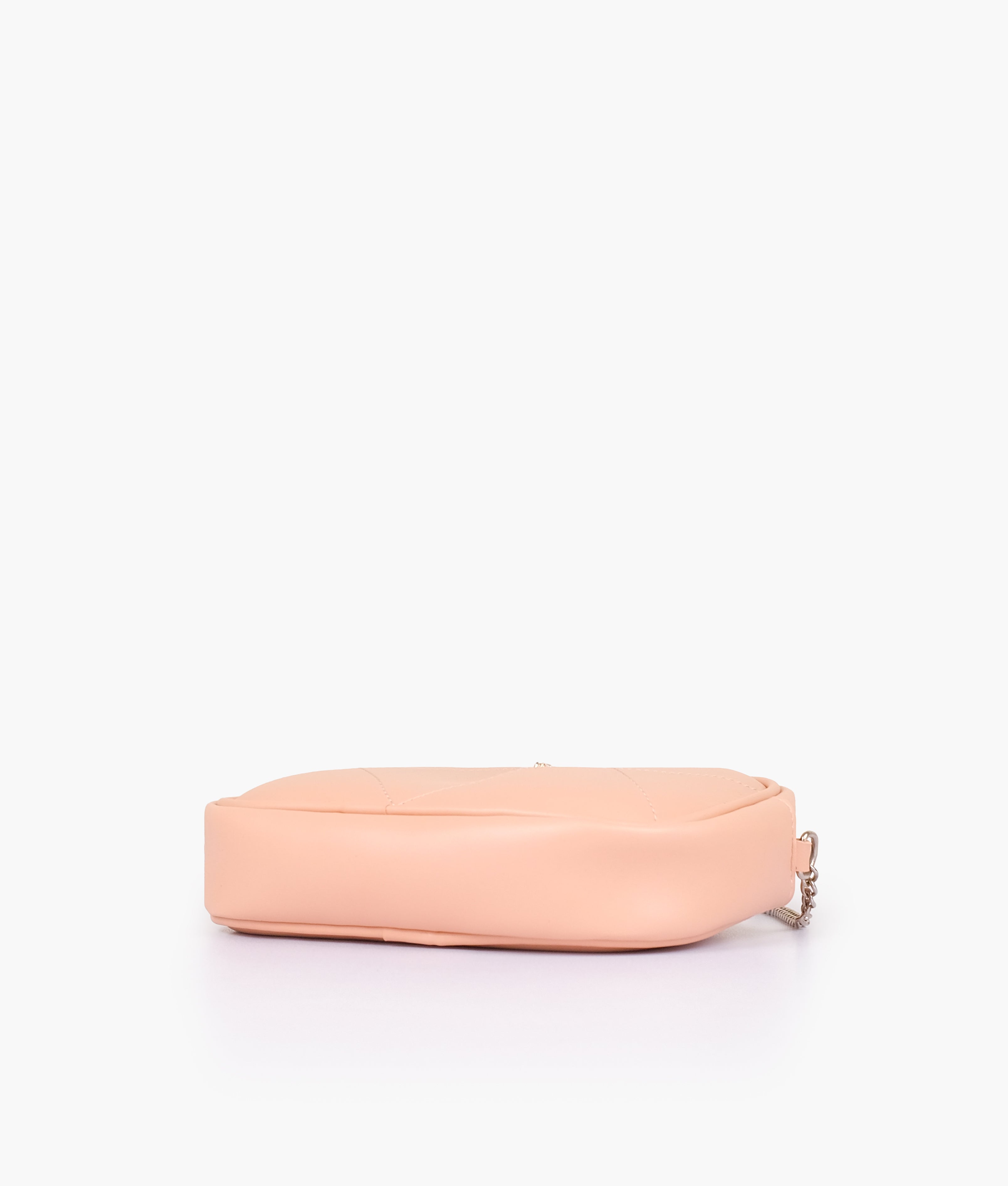 RTW Creation - Peach mini quilted crossbody bag