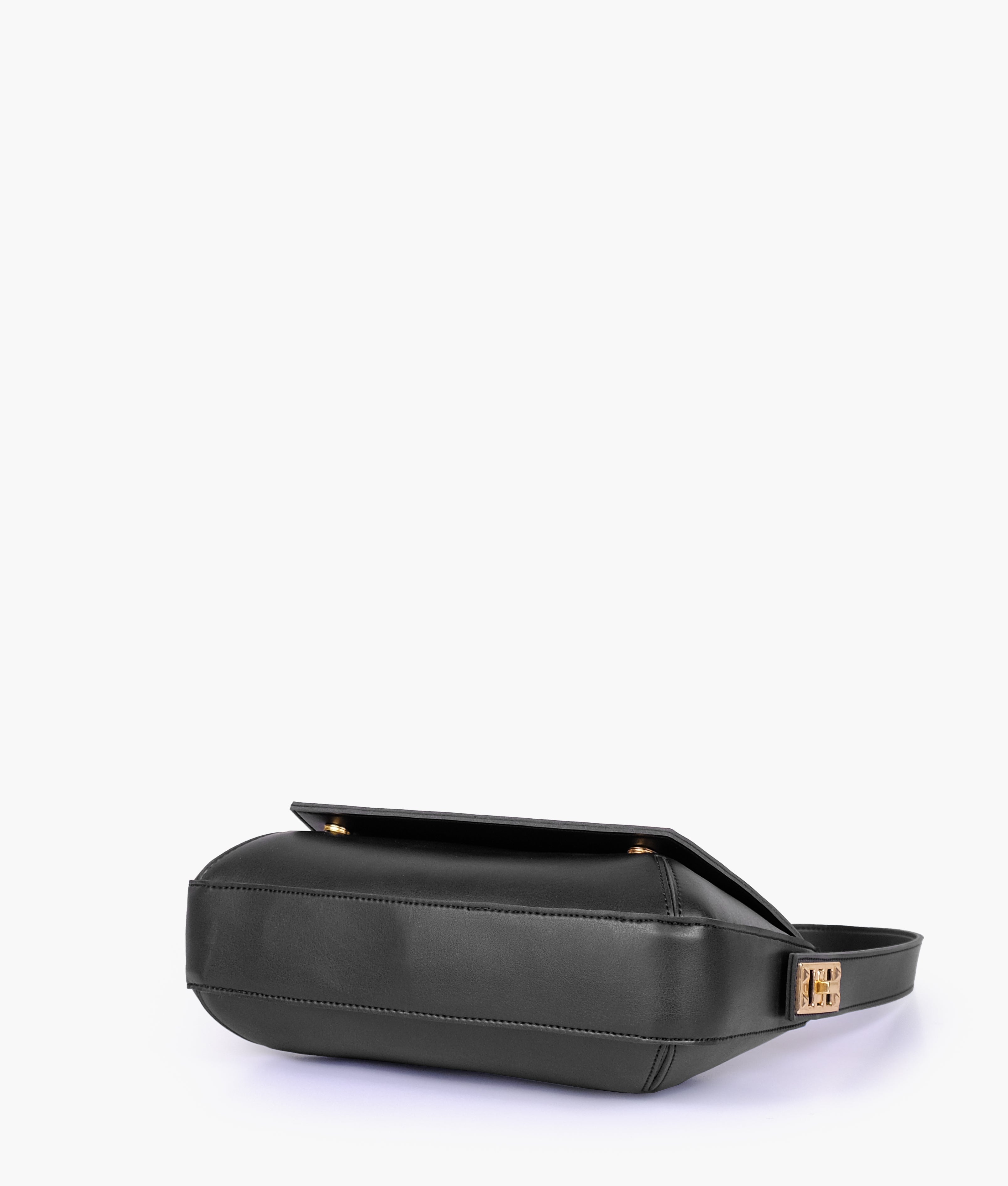 RTW Creation - Black mini flap bag