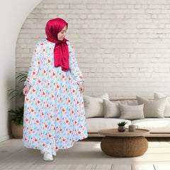 Bustangi Printed Chiffon Dress