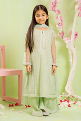Shop the Foil Printed Net 3 Pc Suit for girlsâ??stylish, elegant, and comfy fancy dress for kids. 
