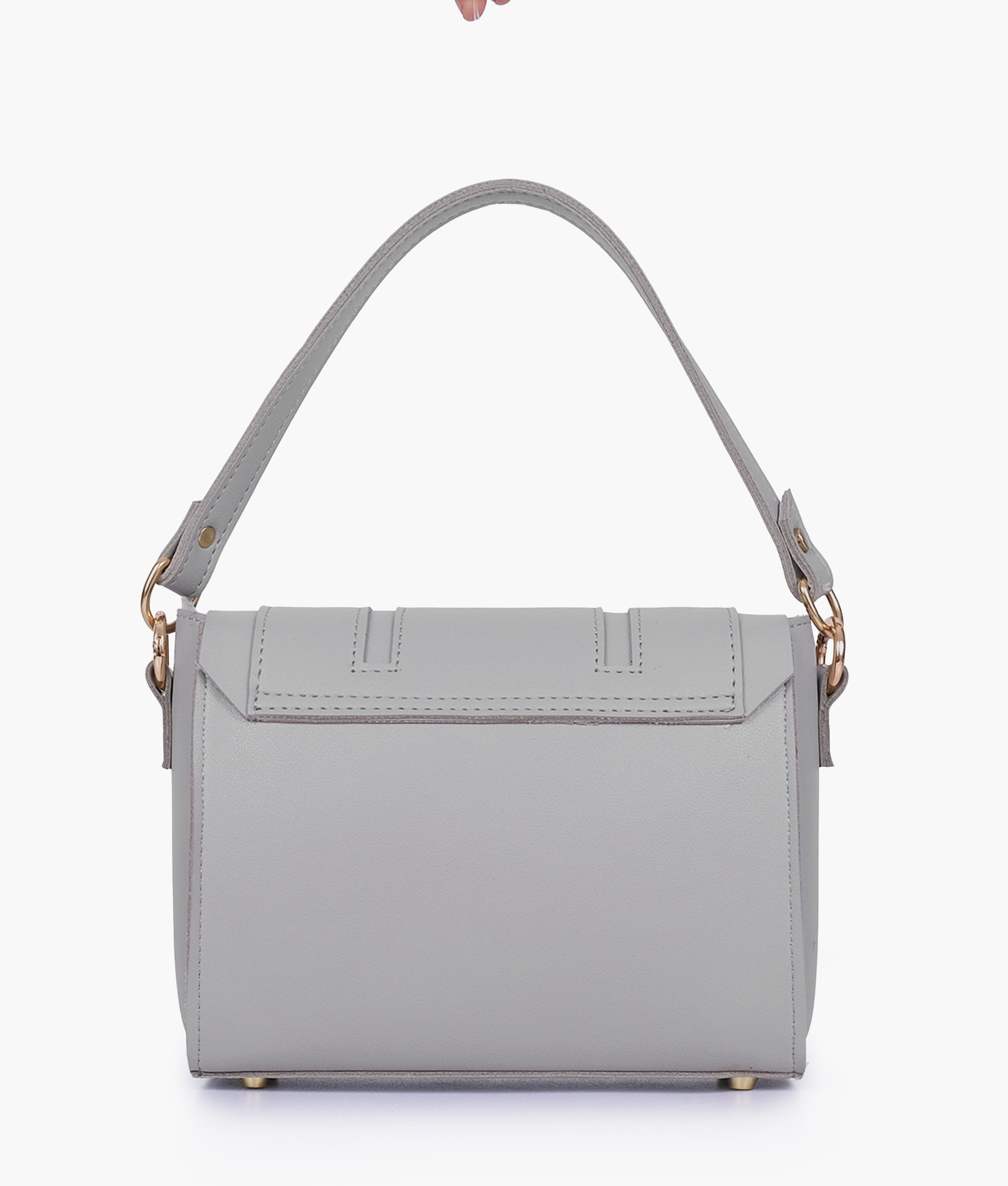 RTW Creation - Grey compact top-handle cross-body bag