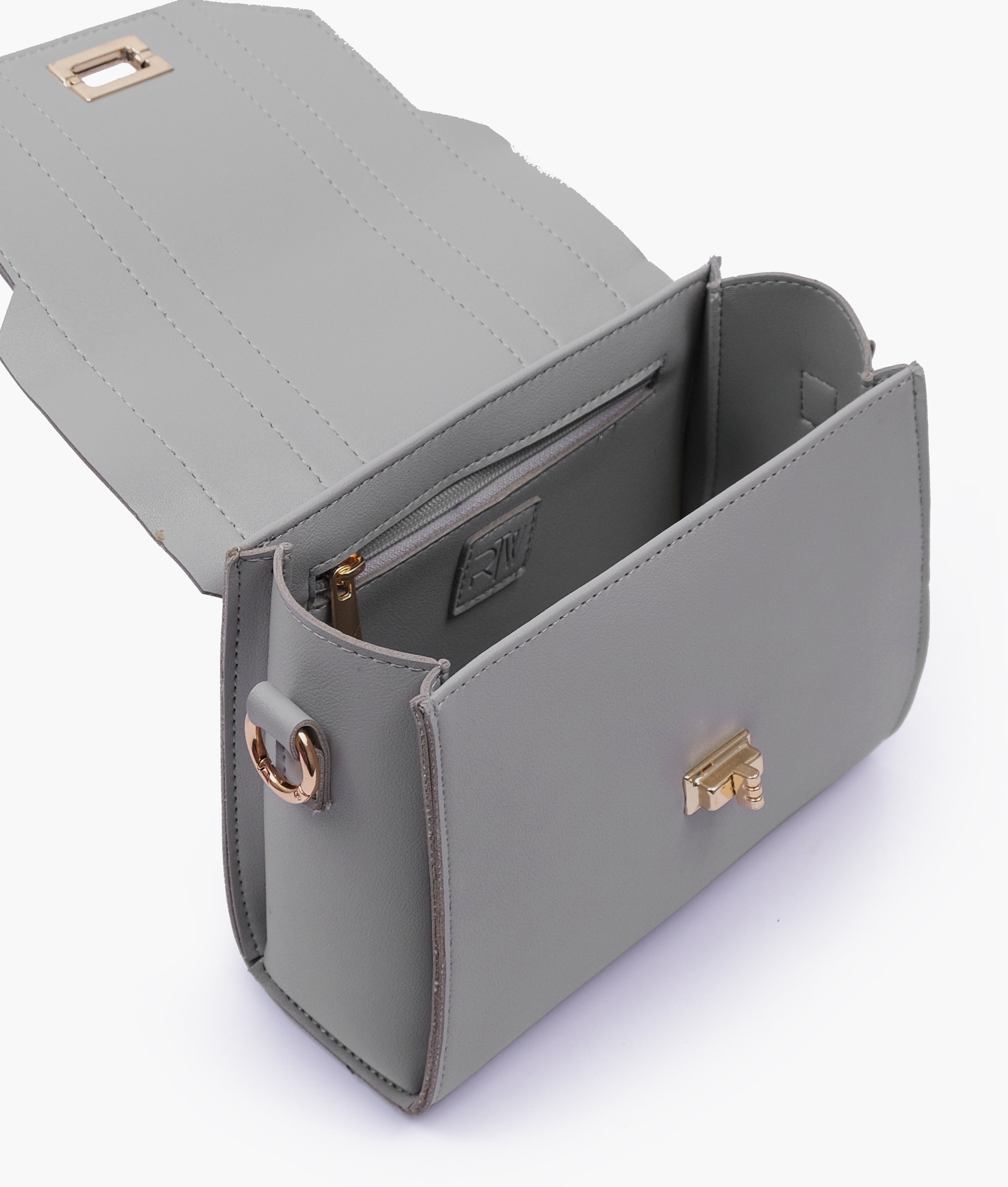RTW Creation - Grey compact top-handle cross-body bag